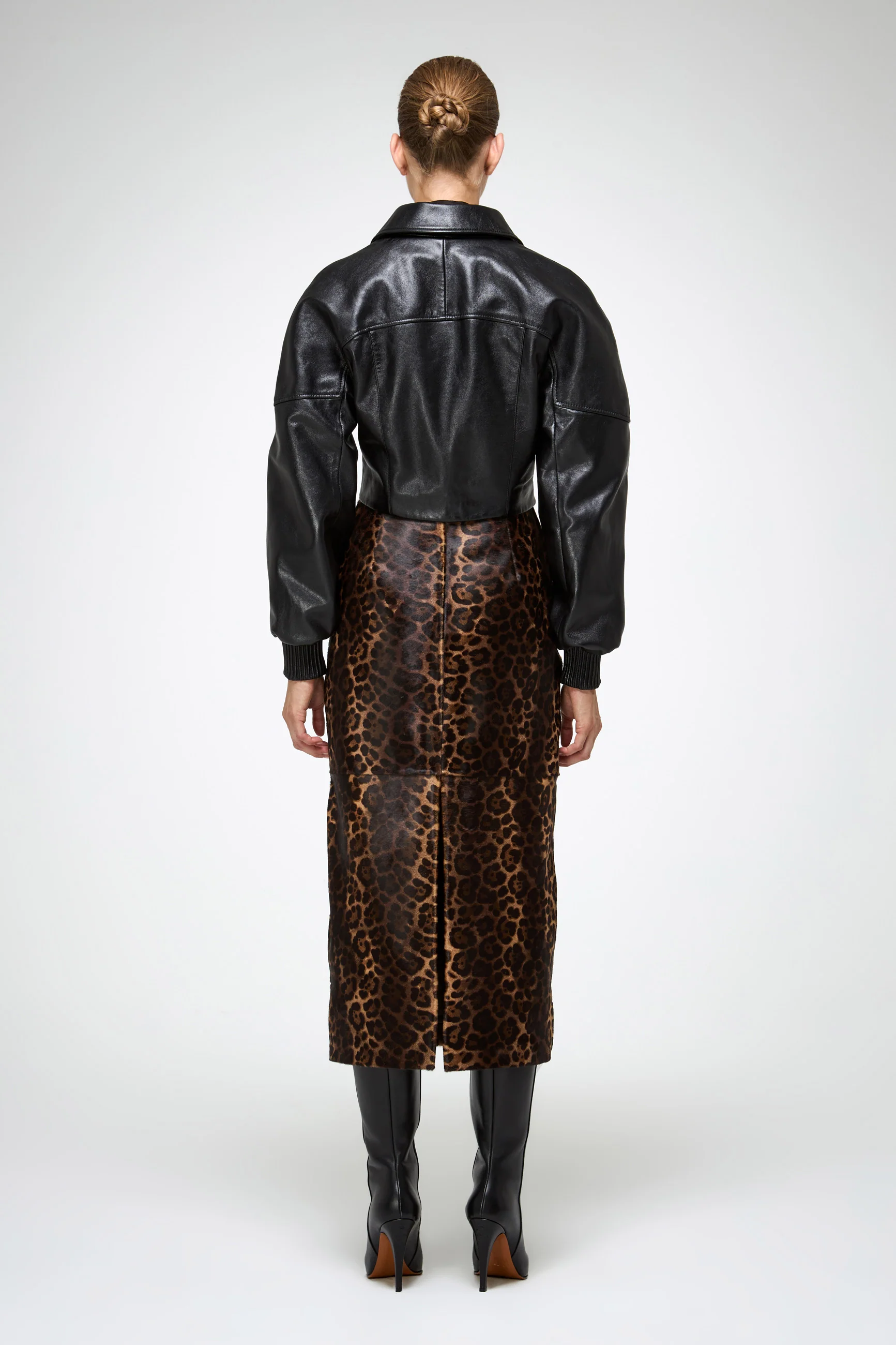 Abigail - Black Leather Jacket - Image 6