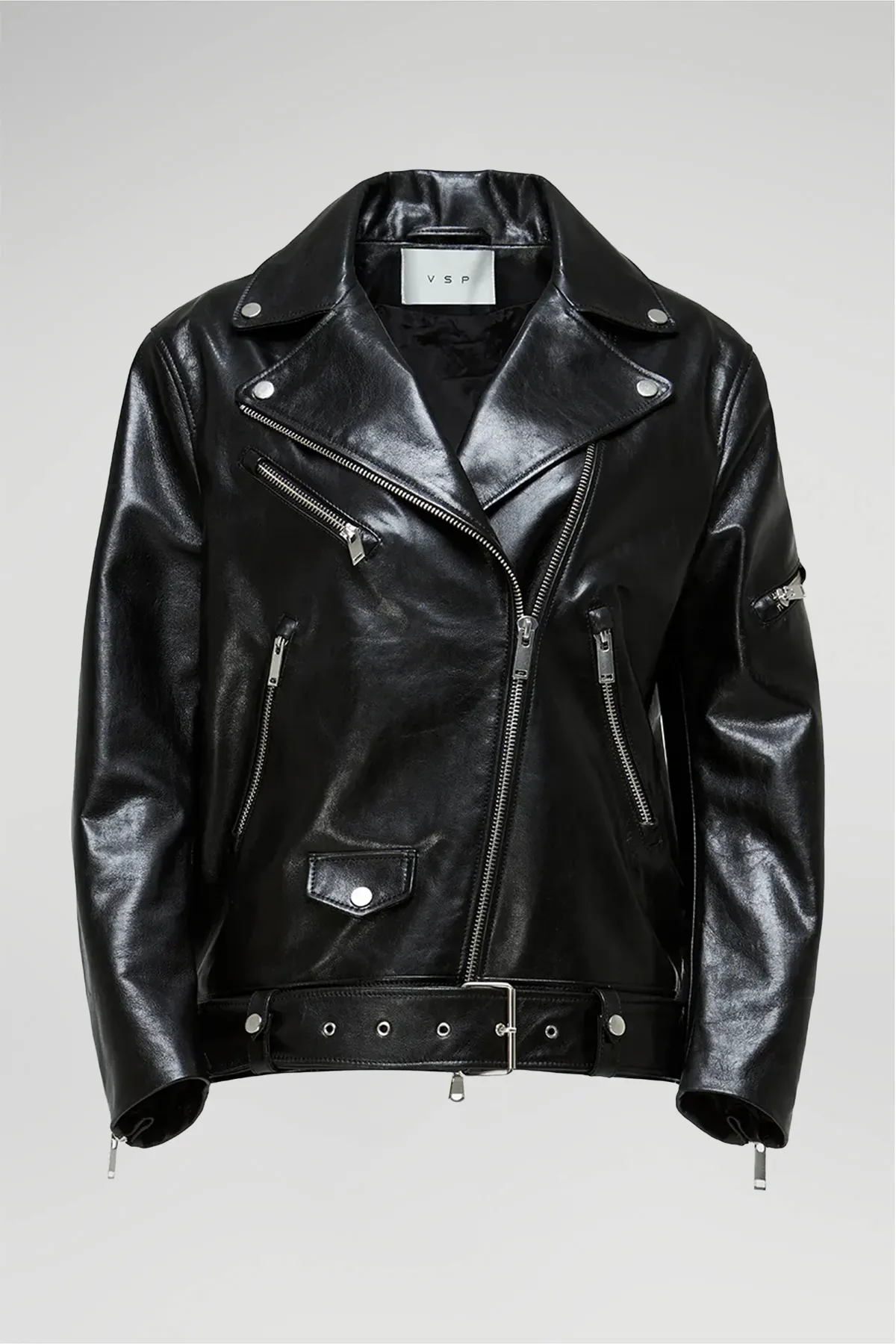 Ada - Black Leather Jacket - Image 5