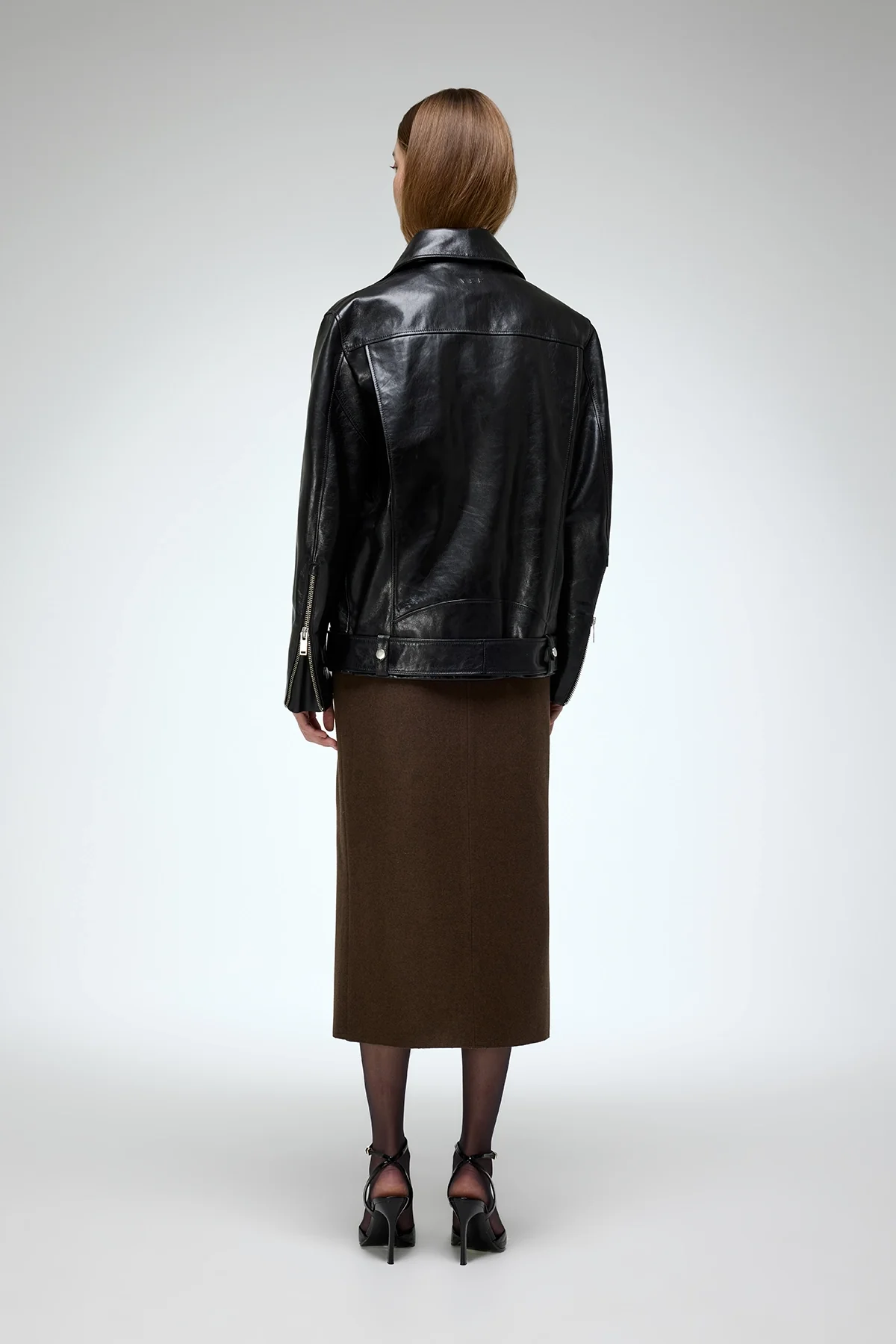 Ada - Black Leather Jacket - Image 6