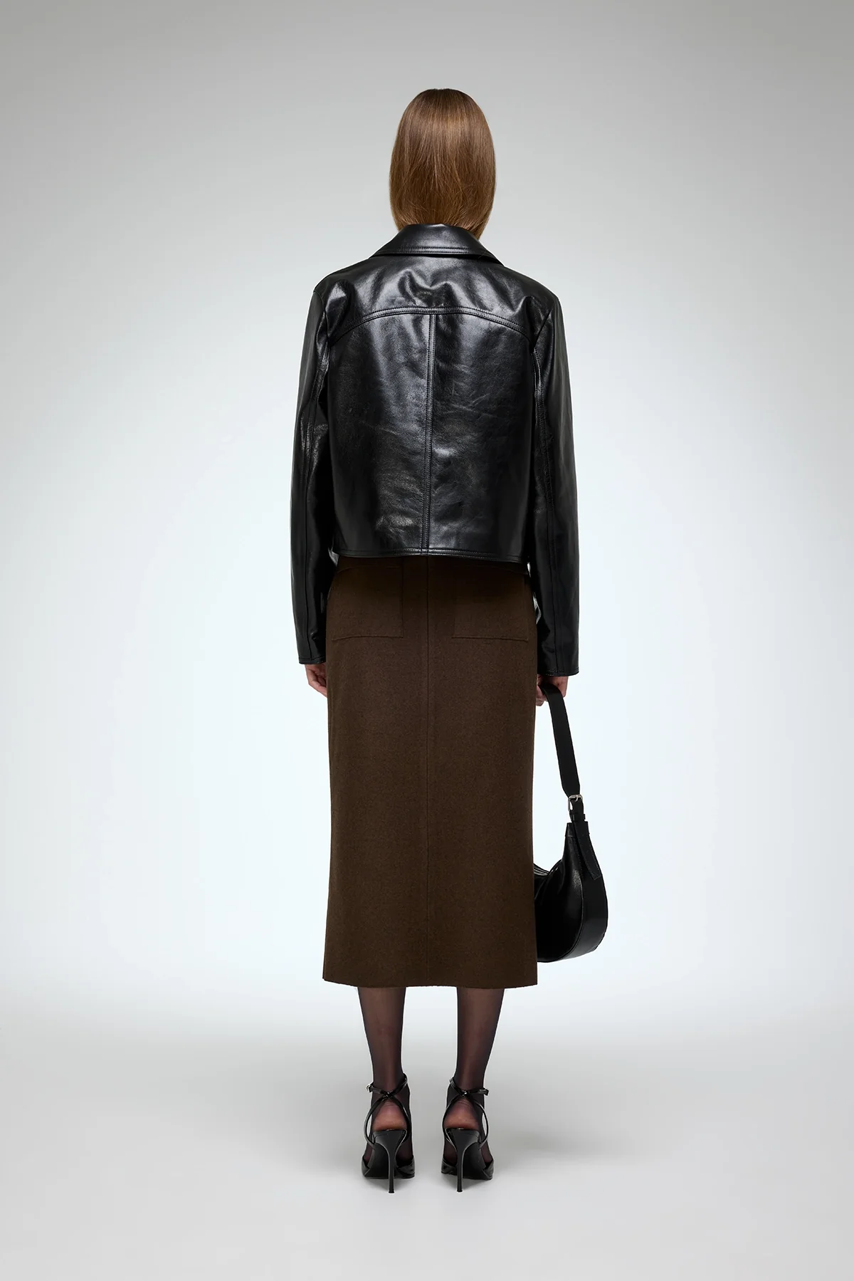 Amara - Black Leather Jacket - Image 5