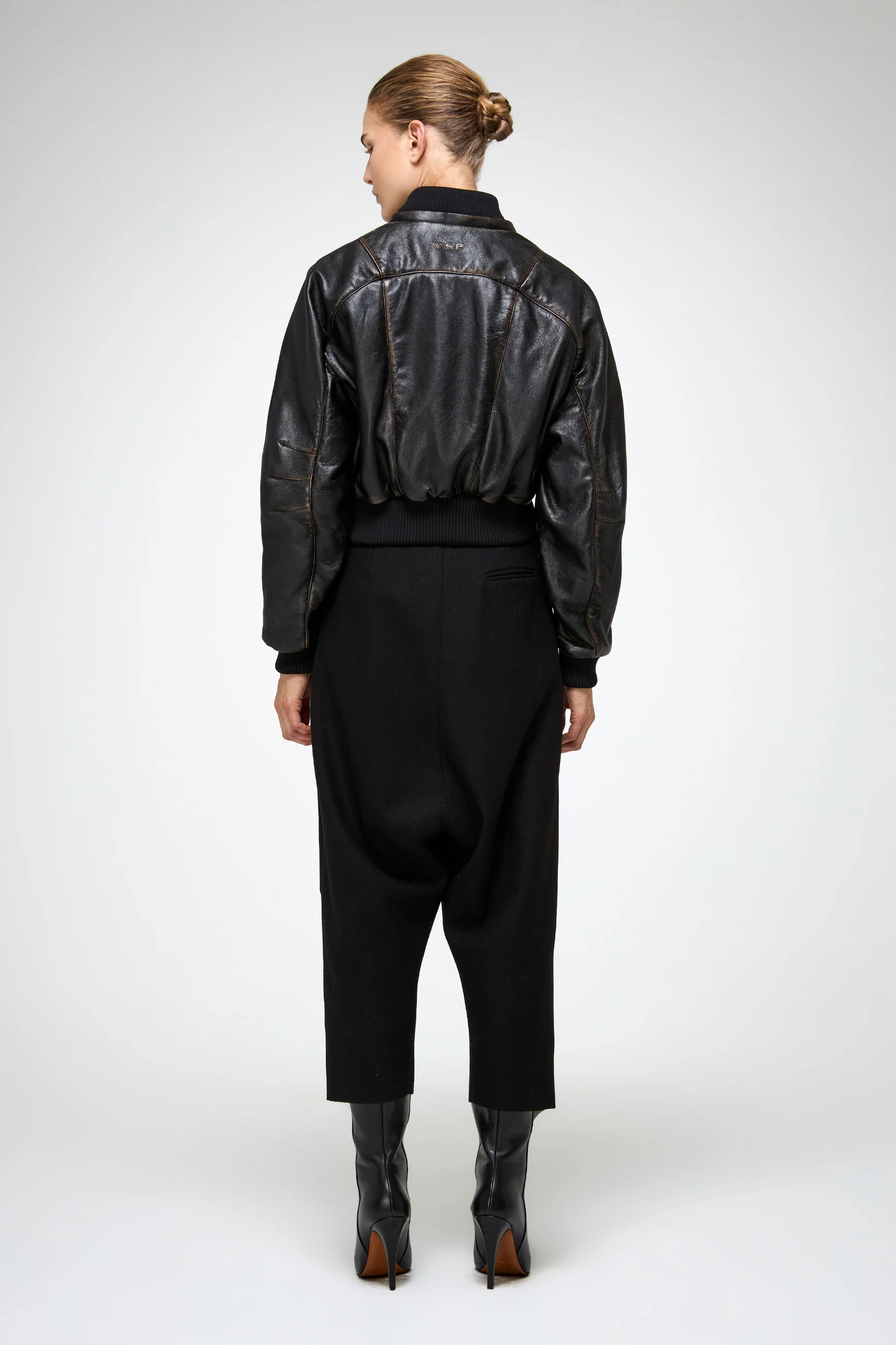 Adela - Dark Brown Leather Jacket - Image 7
