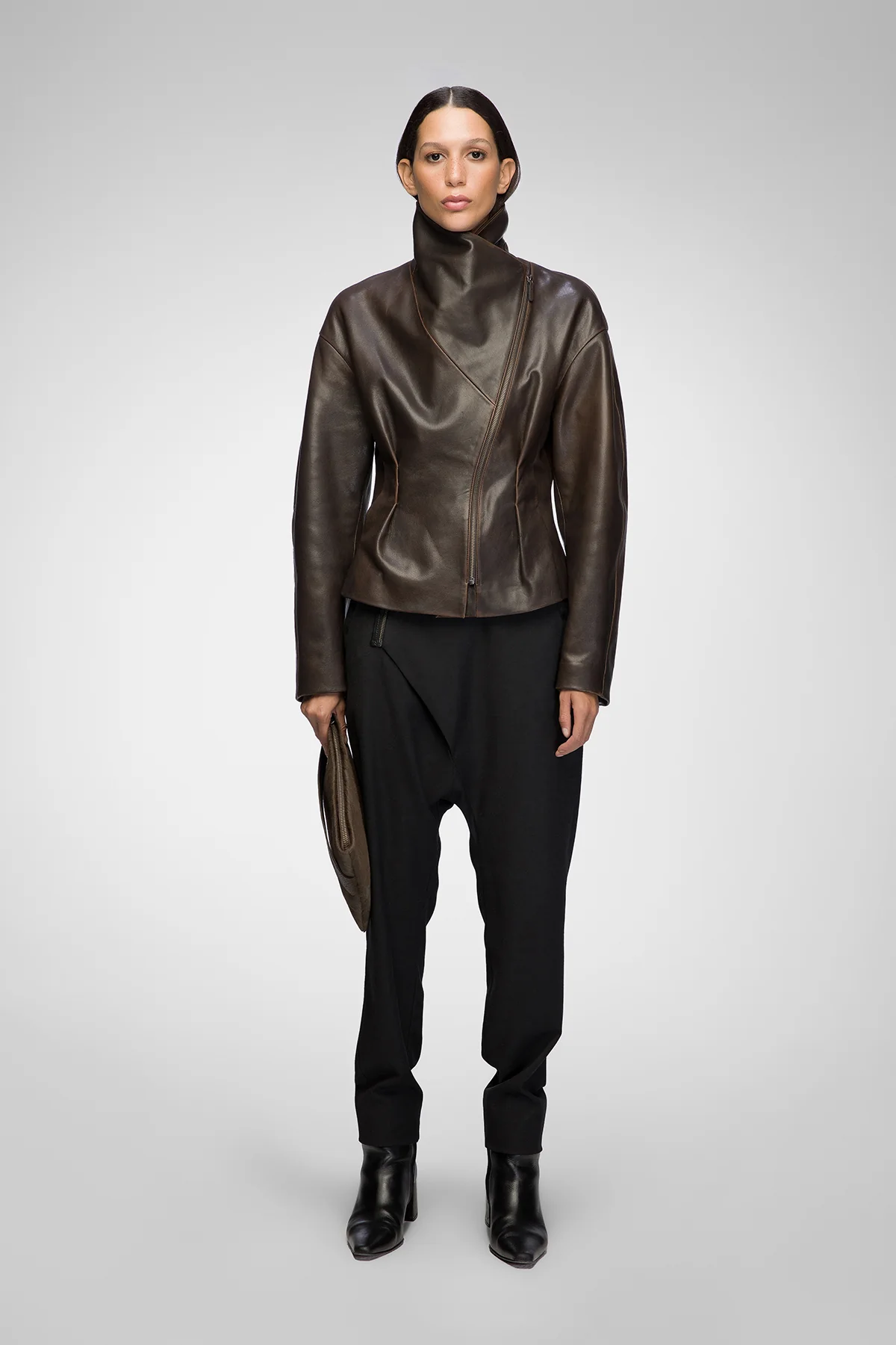 Briana - Brown Leather Jacket - Image 4