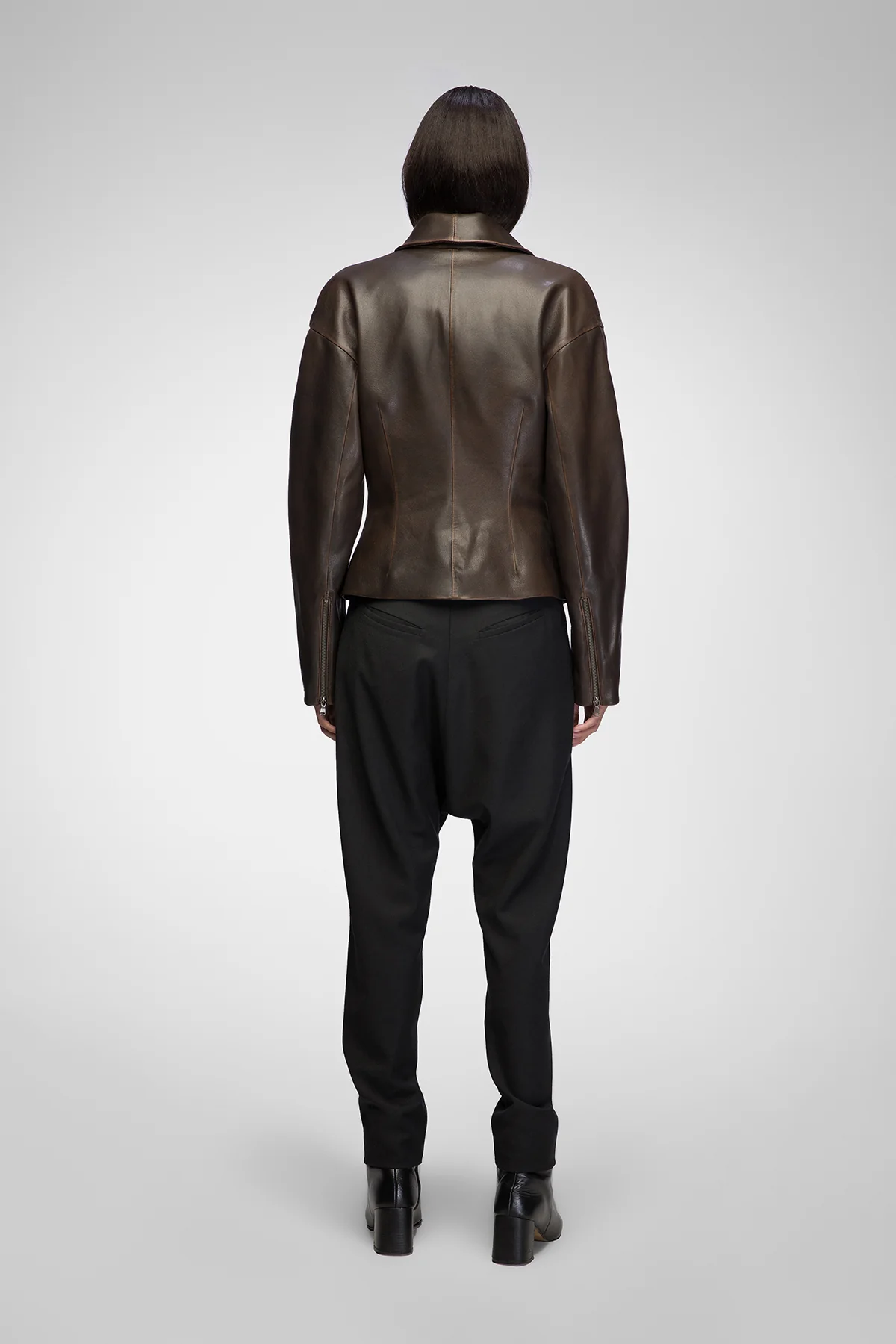 Briana - Brown Leather Jacket - Image 7