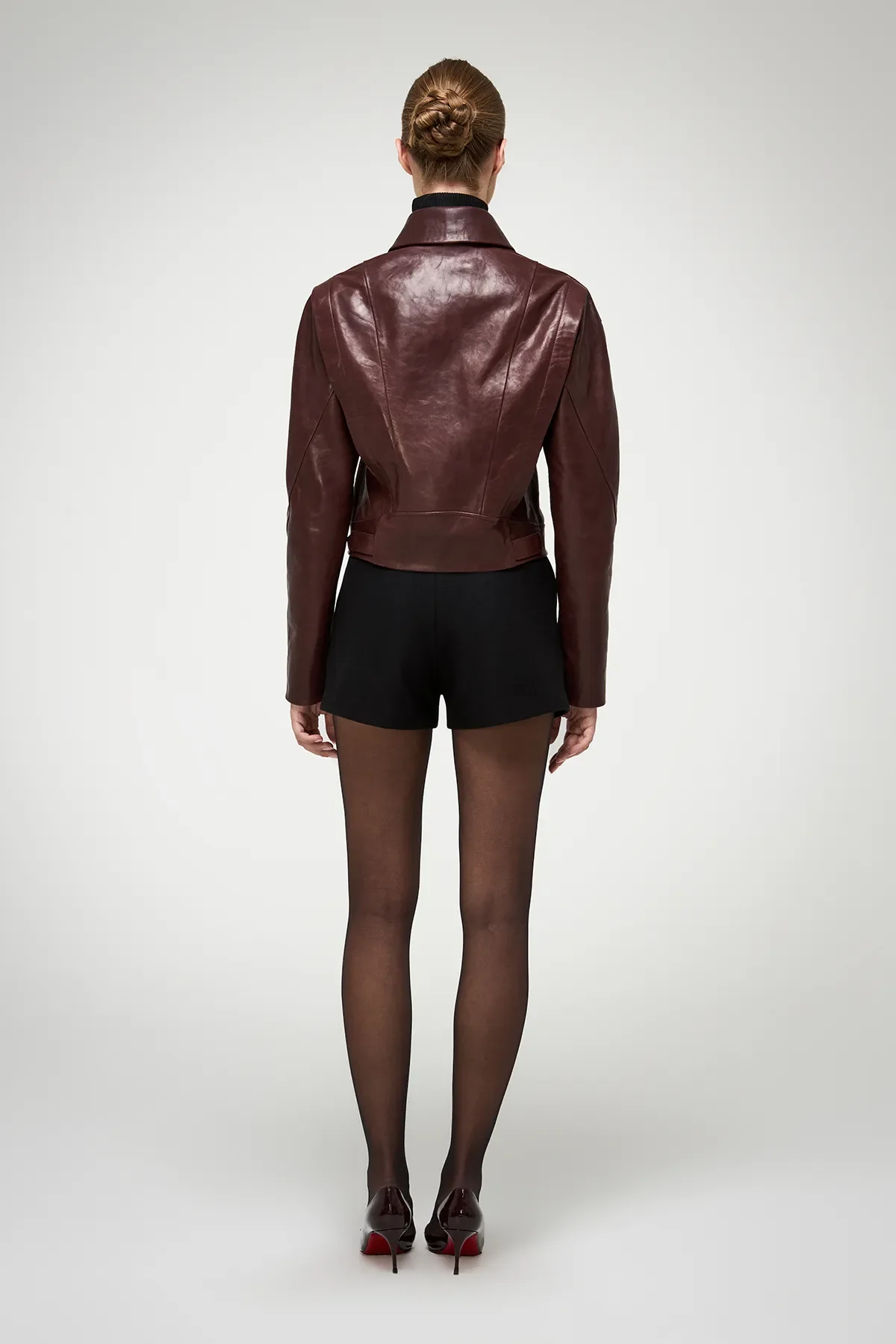 Candela - Cherry Leather Jacket - Image 6