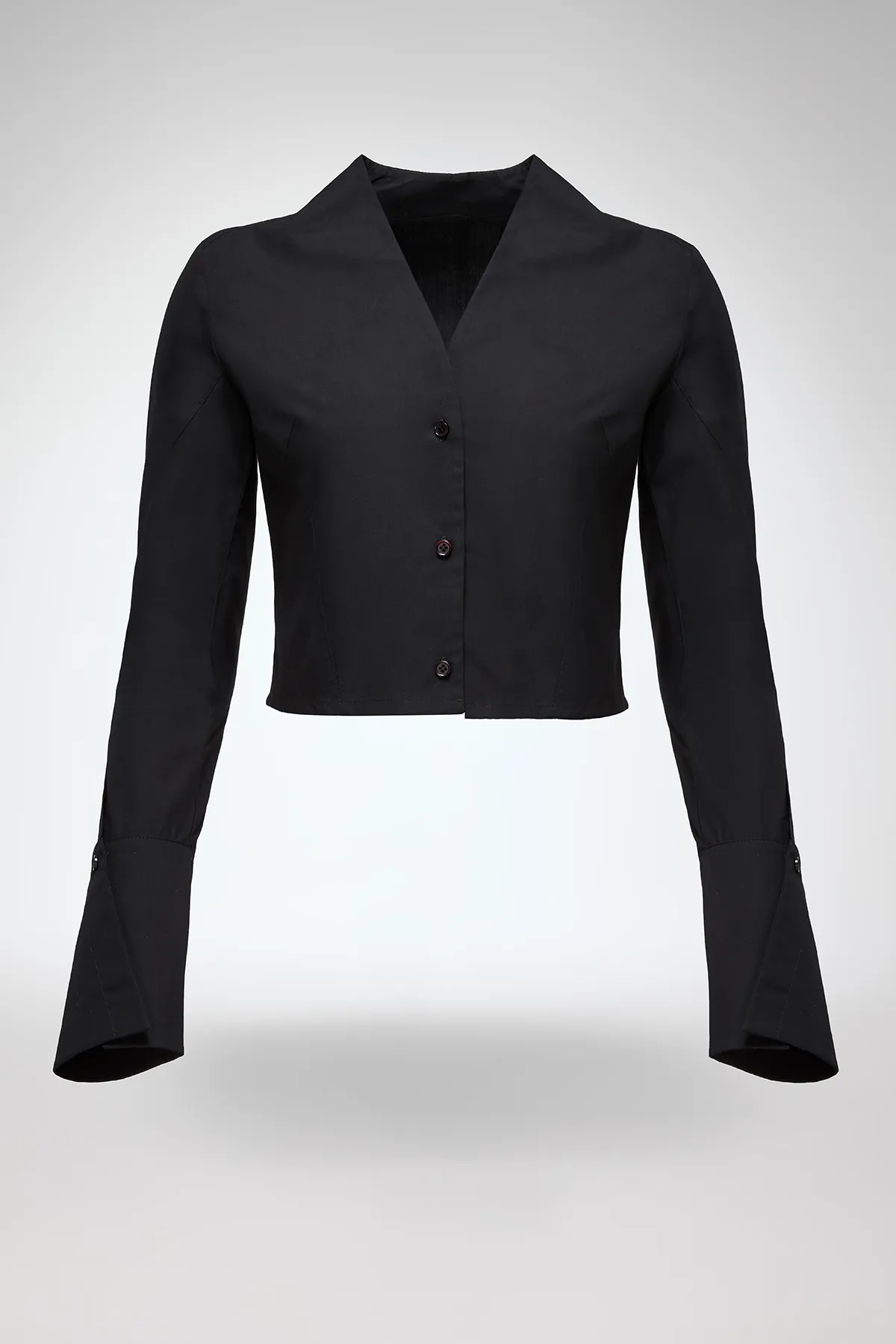 Candis - Black Cotton Shirt - Image 5