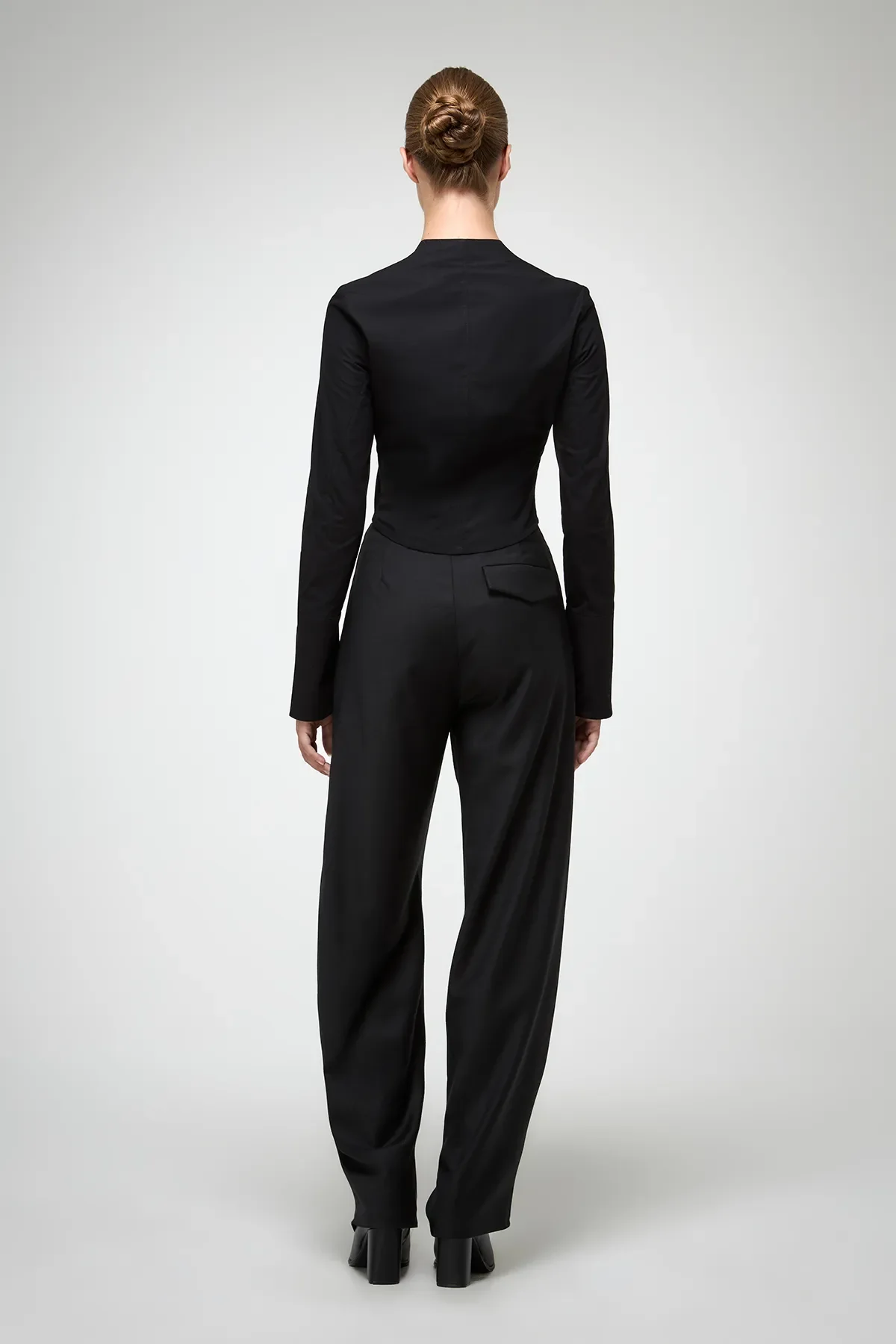 Candis - Black Cotton Shirt - Image 6