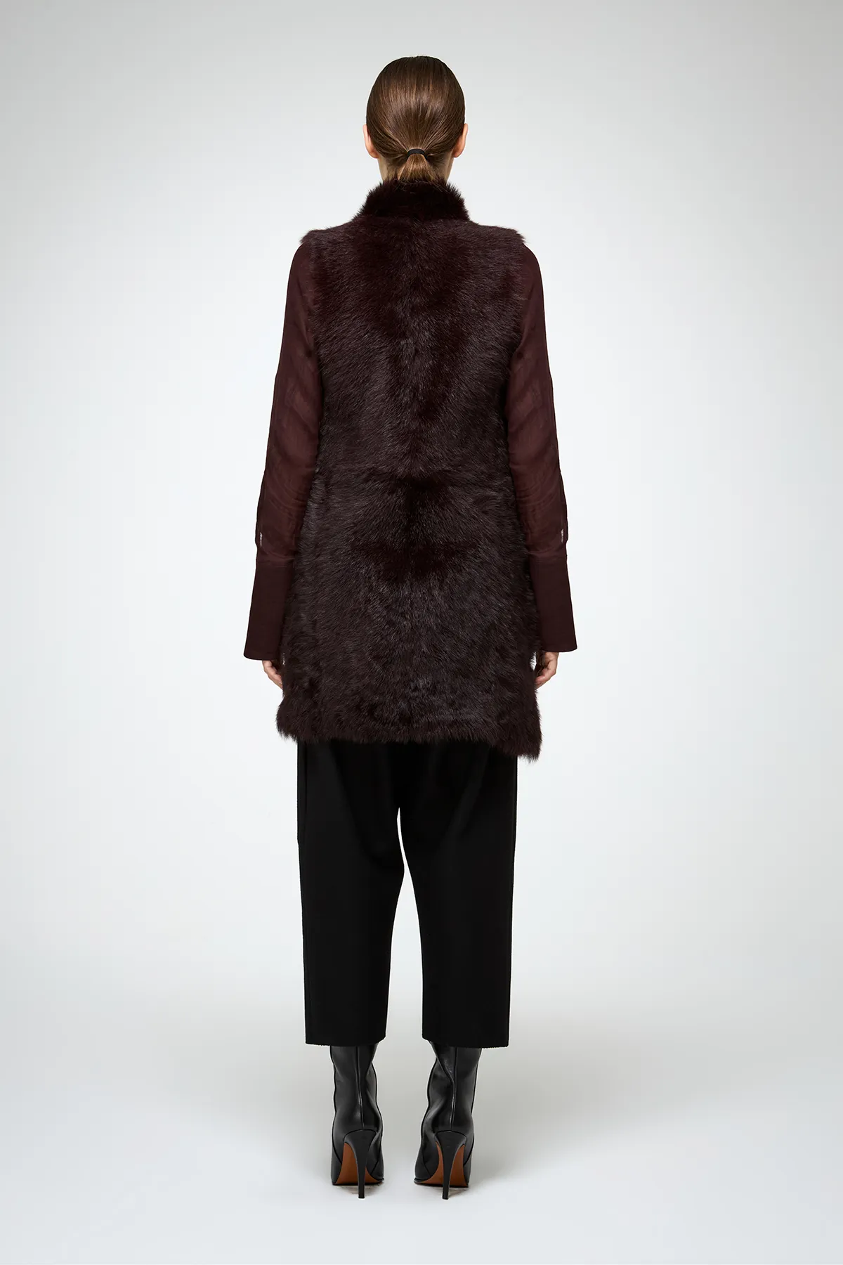 Siena - Cherry Shearling Vest - Image 6
