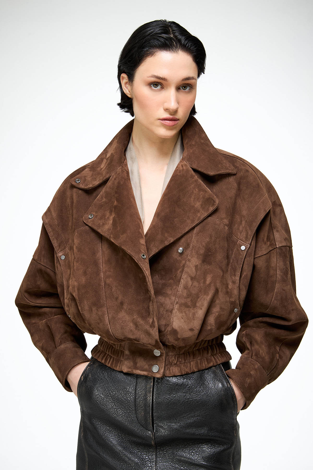 Clara - Tobacco Leather Jacket - Image 3