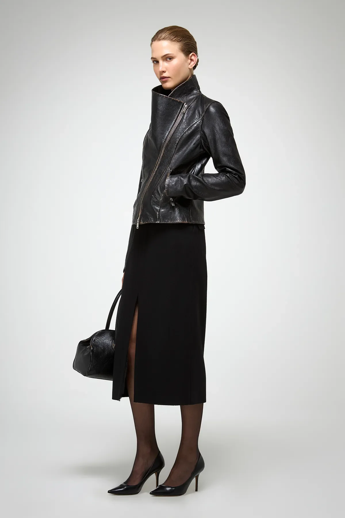 Edna - Dark Brown Leather Jacket - Image 6