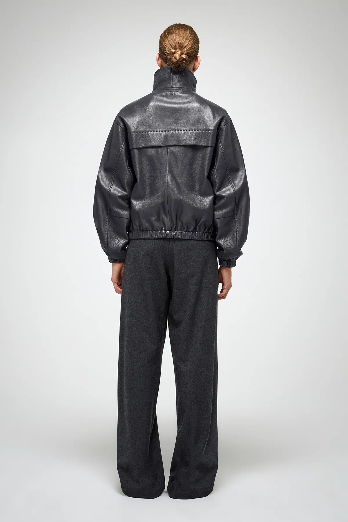 Eli - Anthracite Leather Jacket - Image 7