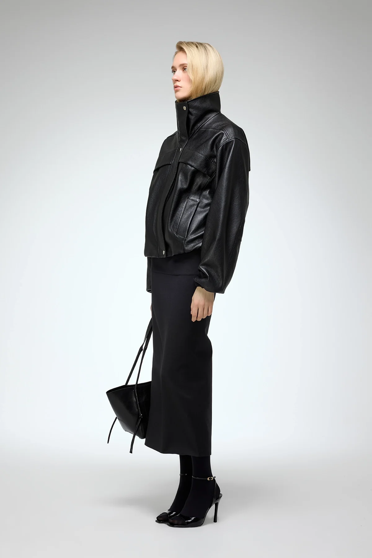 Eli - Black Leather Jacket - Image 5