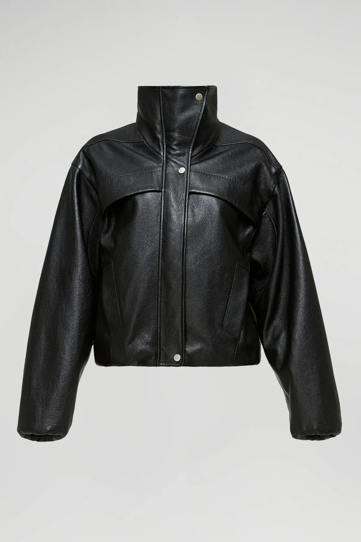 Eli - Black Leather Jacket - Image 6