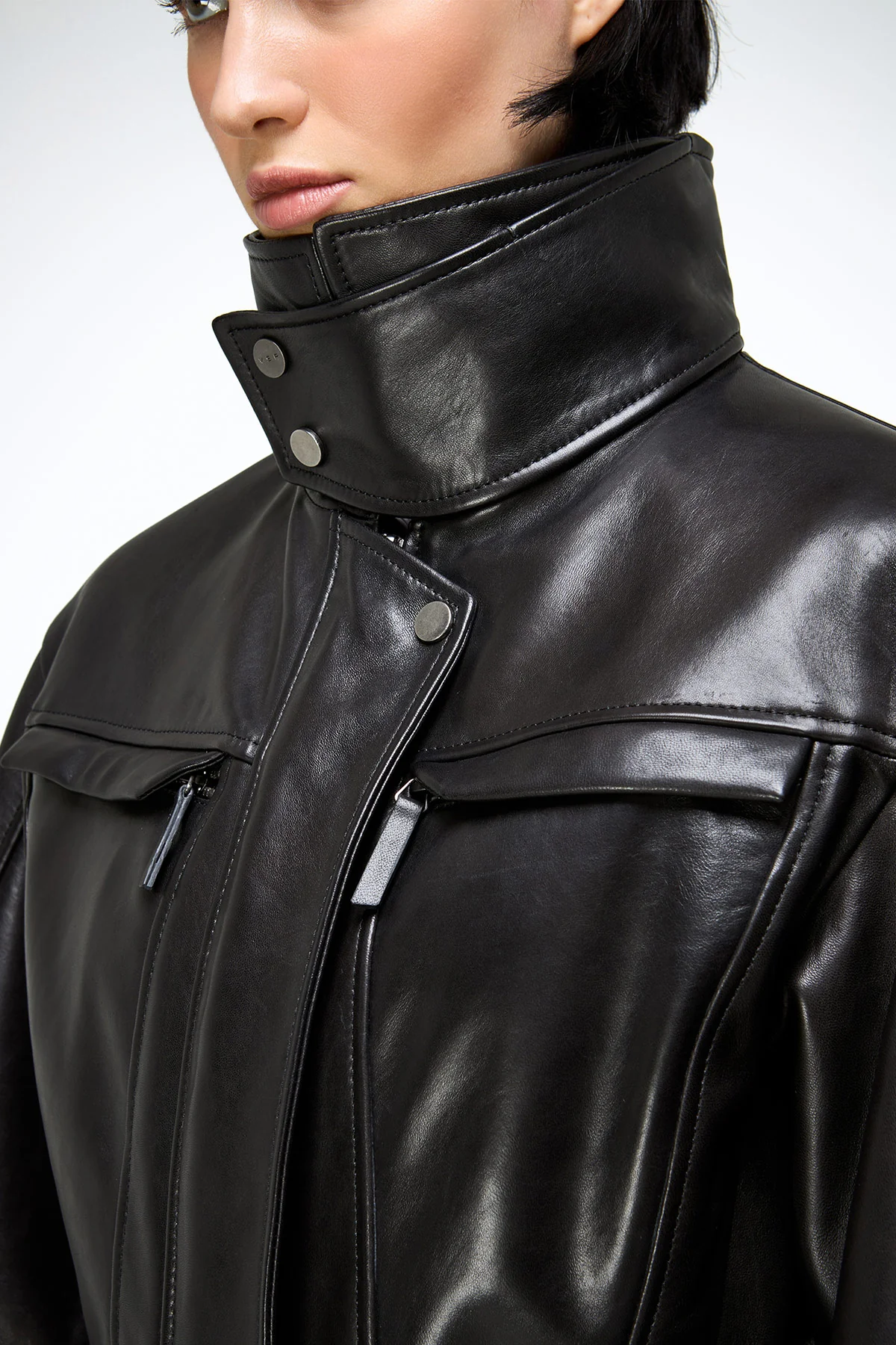 Gaia - Black Leather Jacket - Image 5