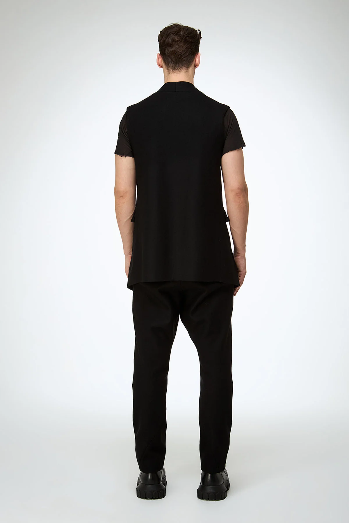 Giulio - Black Wool Vest - Image 7