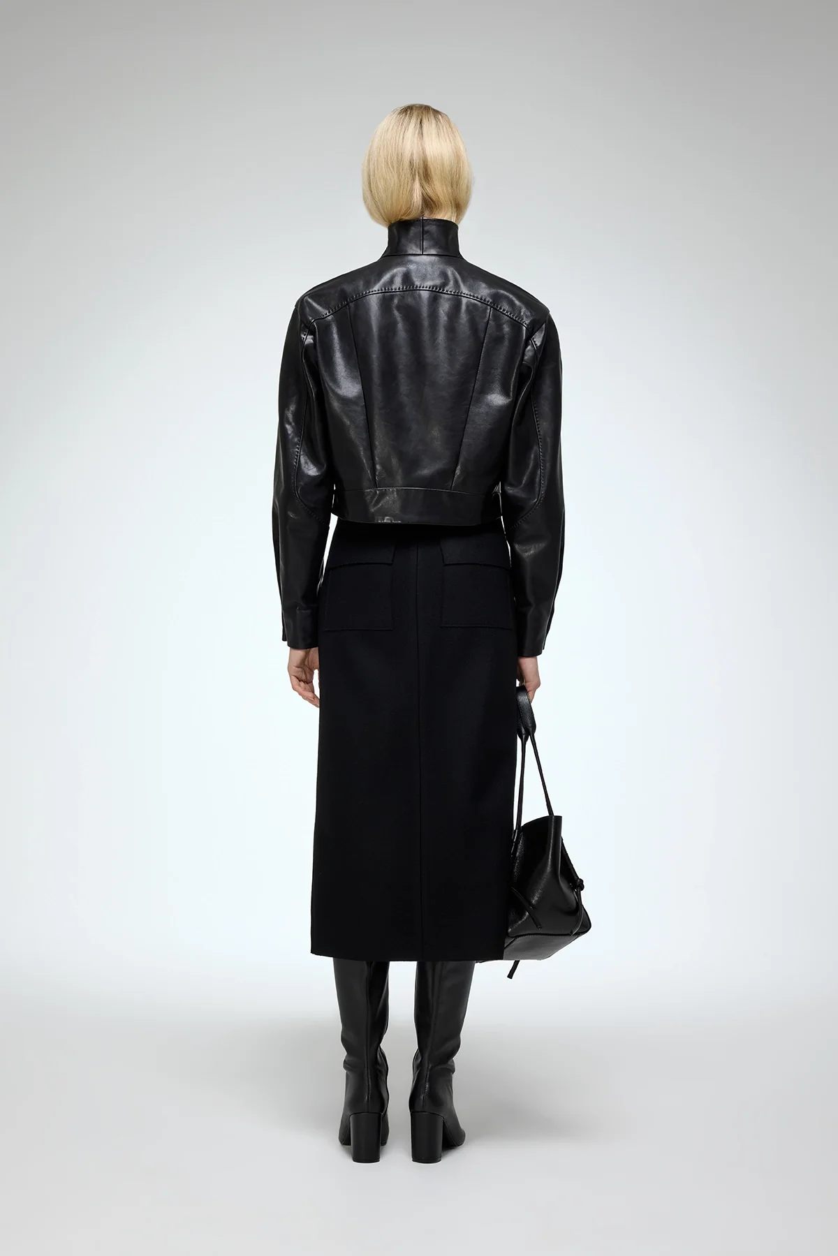 Isla - Black Leather Jacket - Image 5
