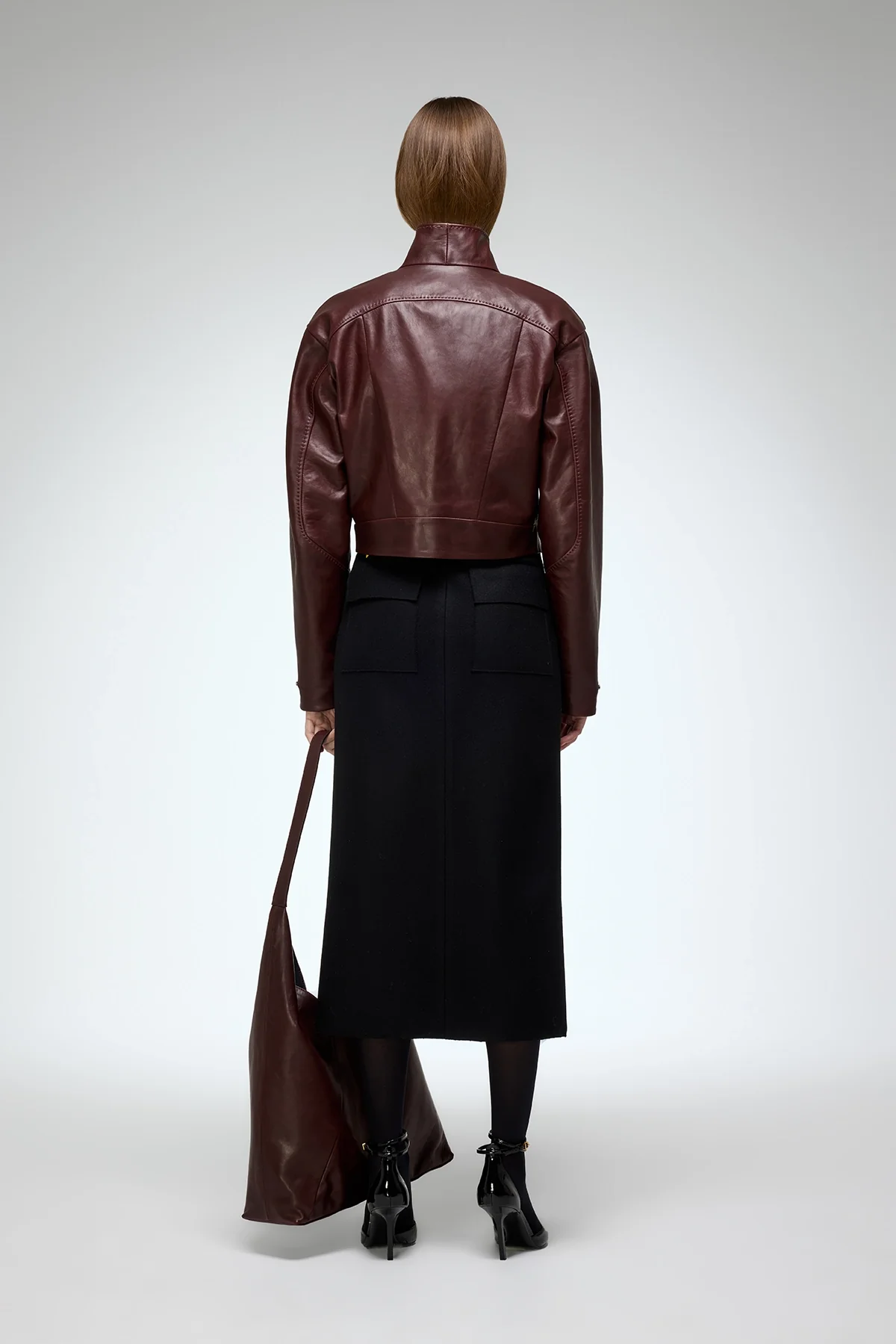 Isla - Cherry Leather Jacket - Image 6