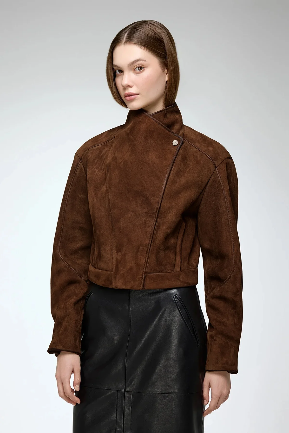 Isla - Tobacco Leather Jacket - Image 2