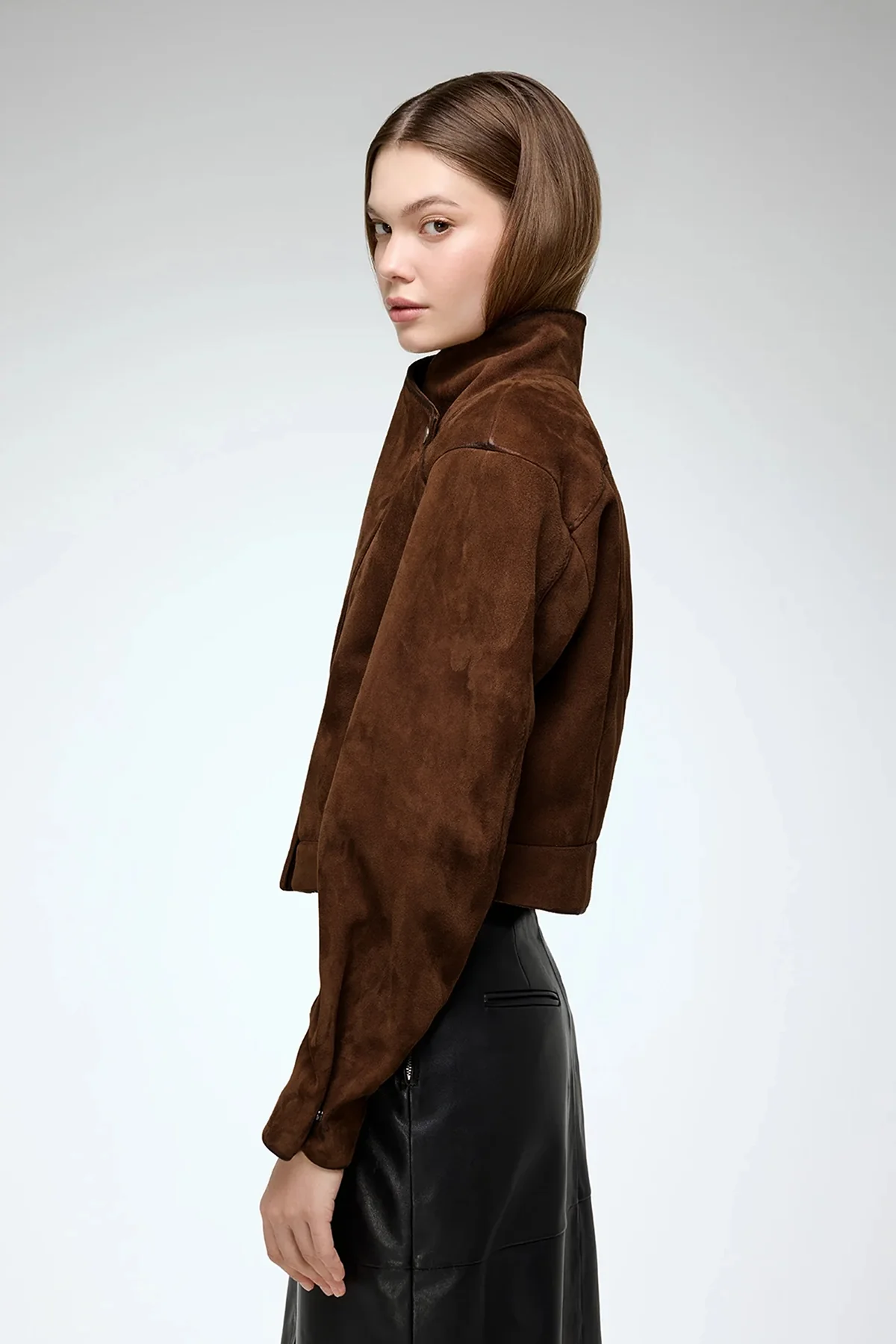 Isla - Tobacco Leather Jacket - Image 4