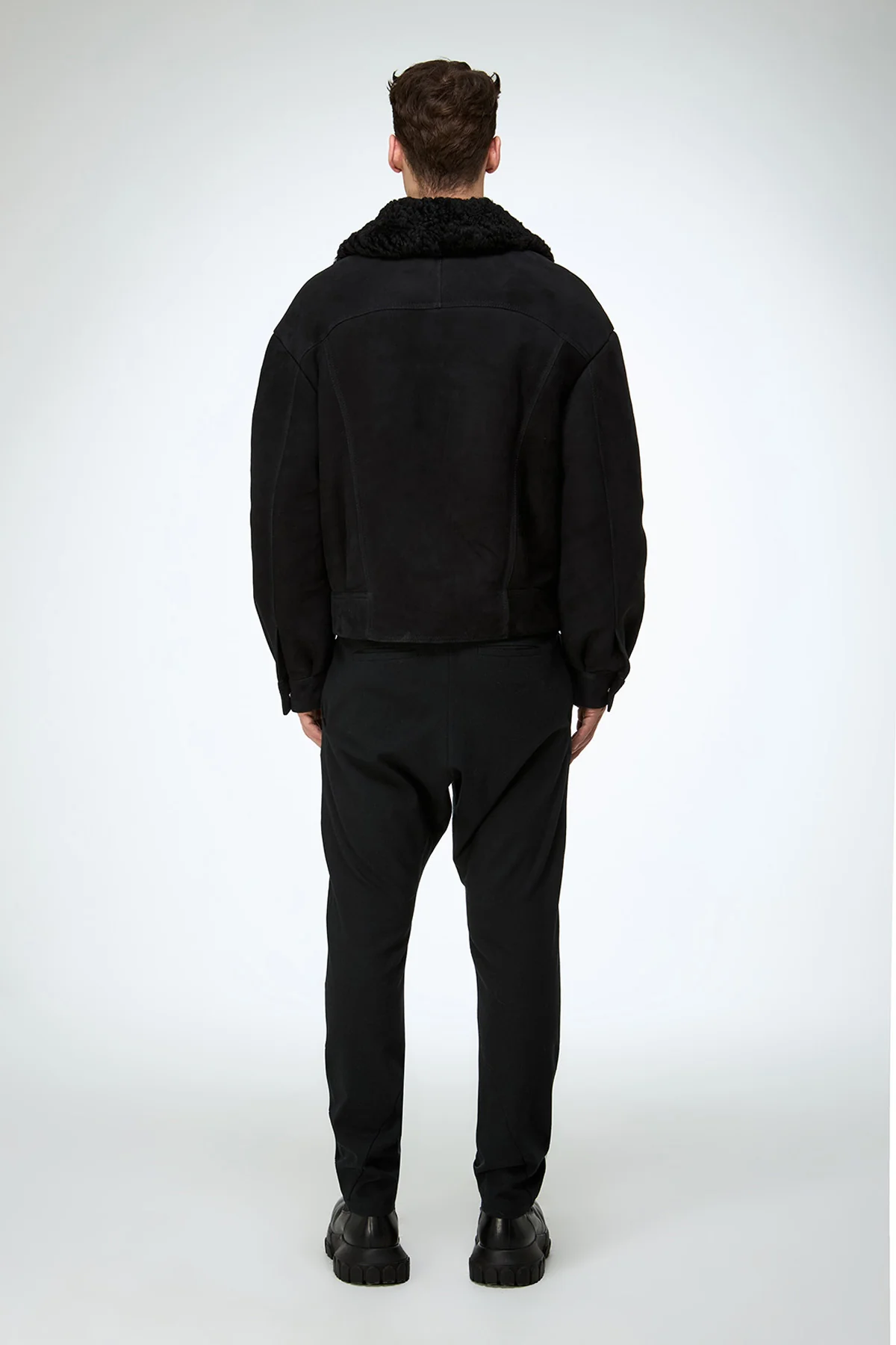 John - Black Shearling Jacket - Image 7