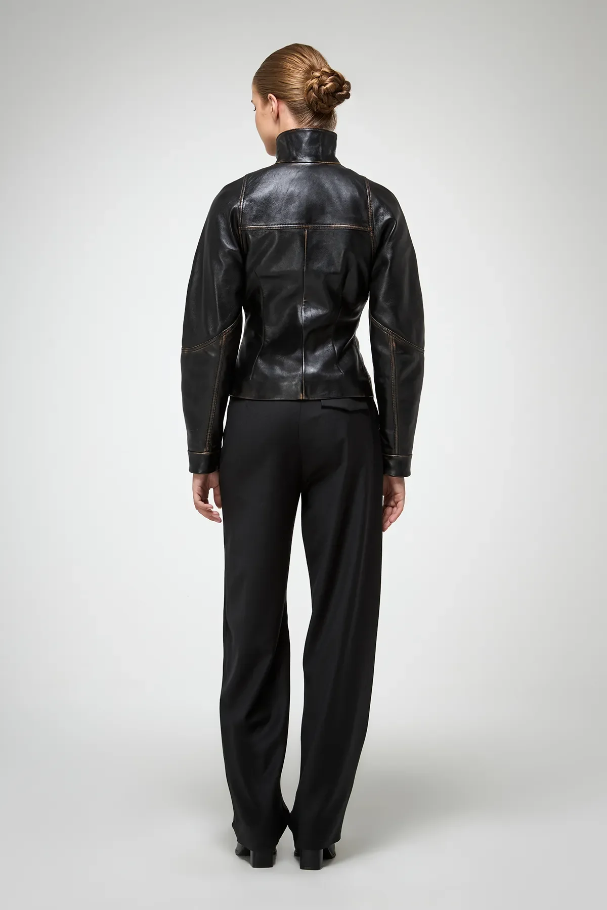 Julitte - Black Leather Jacket - Image 6