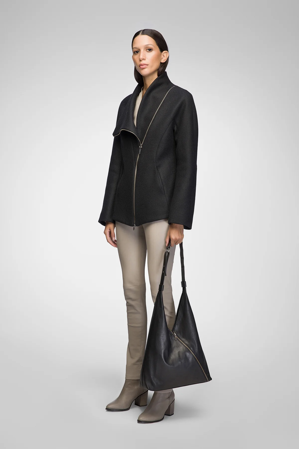 Leticia - Black Wool Jacket - Image 3