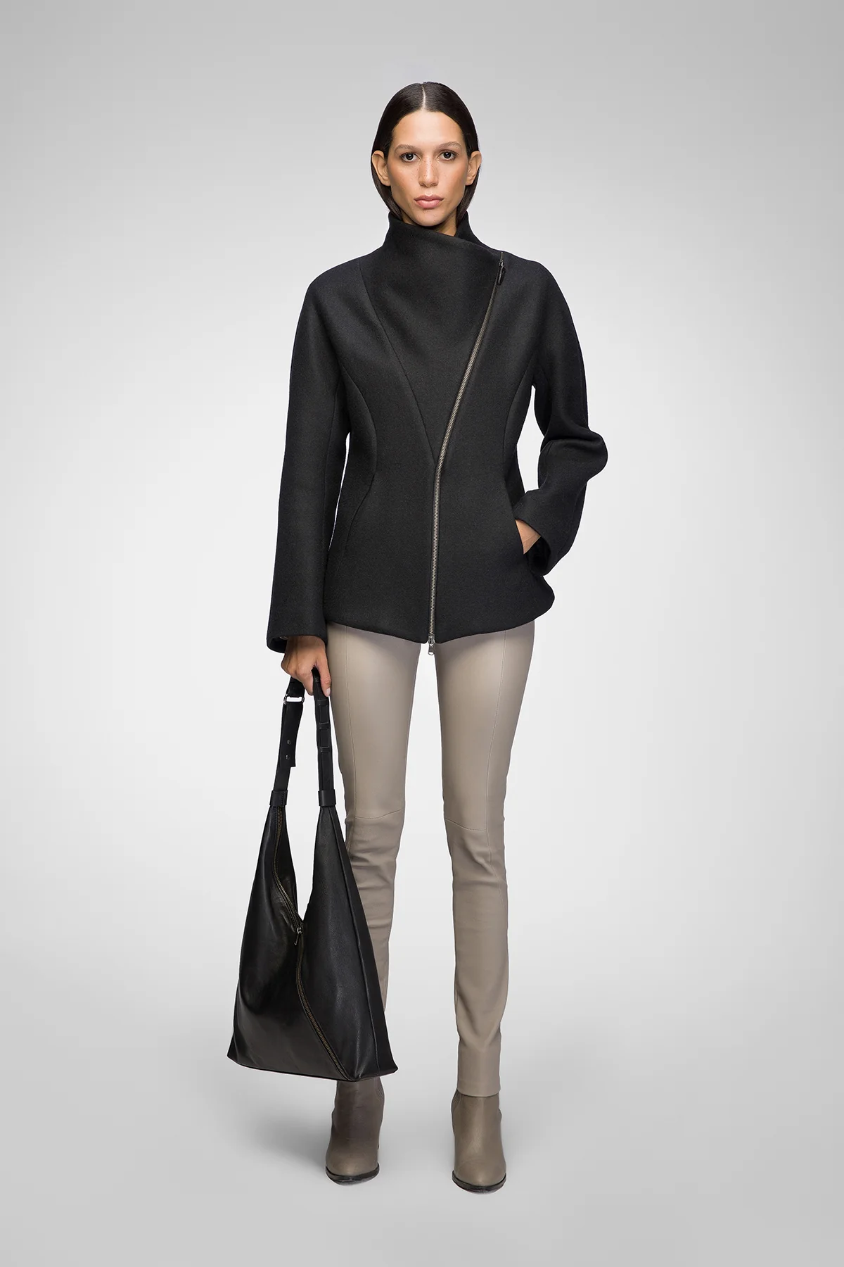 Leticia - Black Wool Jacket - Image 4