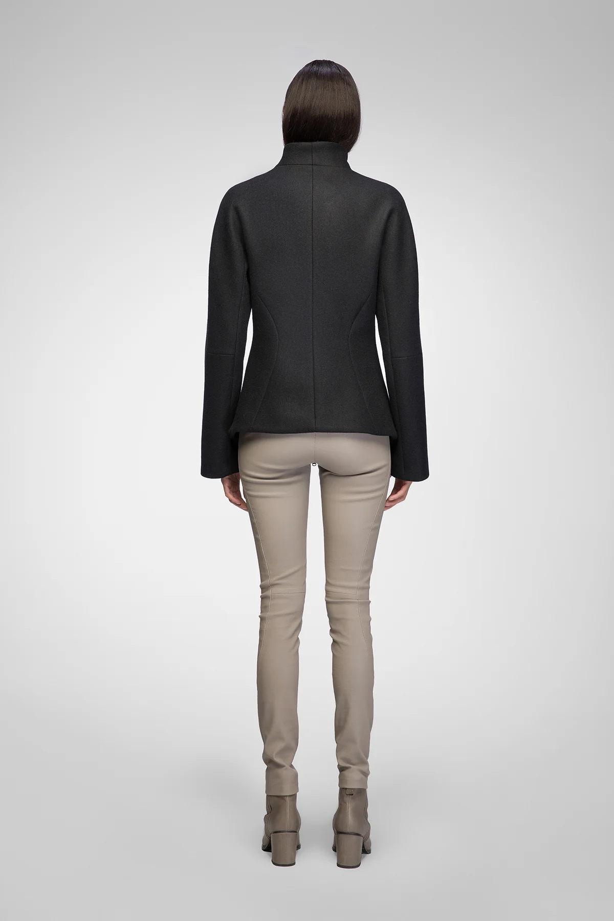 Leticia - Black Wool Jacket - Image 6