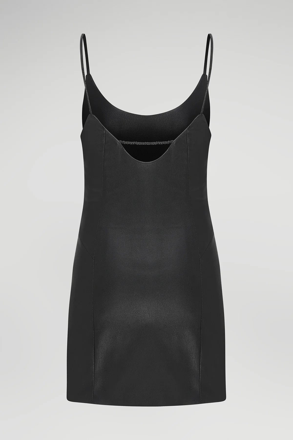 Lorianne - Black Leather Dress - Image 4
