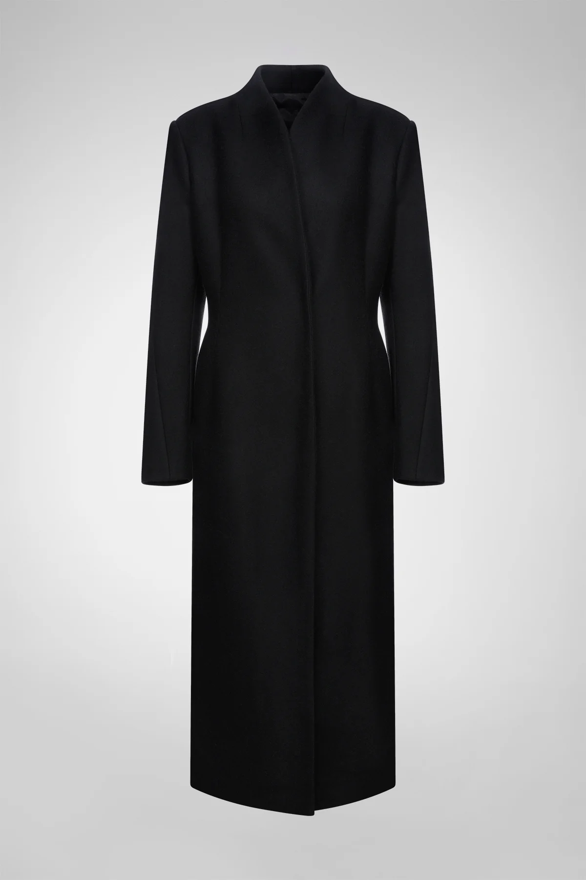 Luce - Black Wool Coat - Image 6