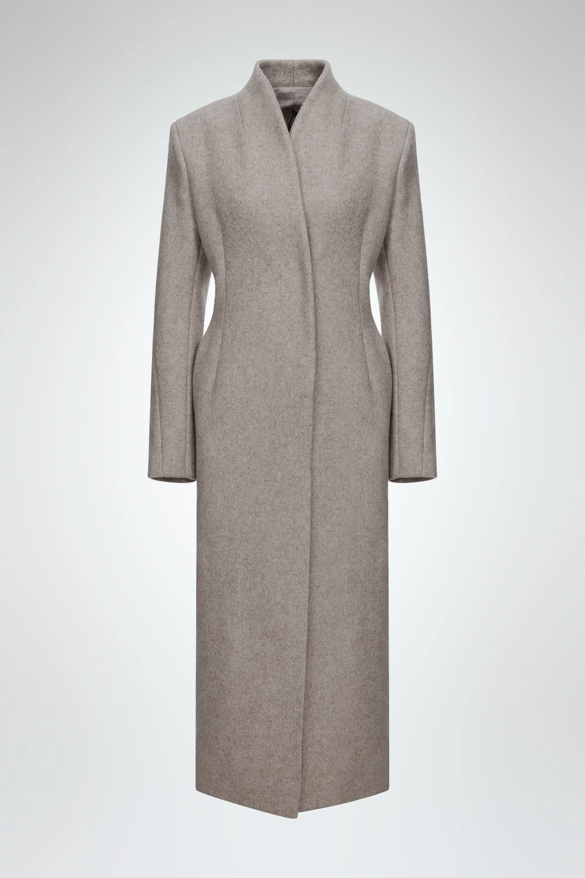 Luce - Grey Wool Coat - Image 6