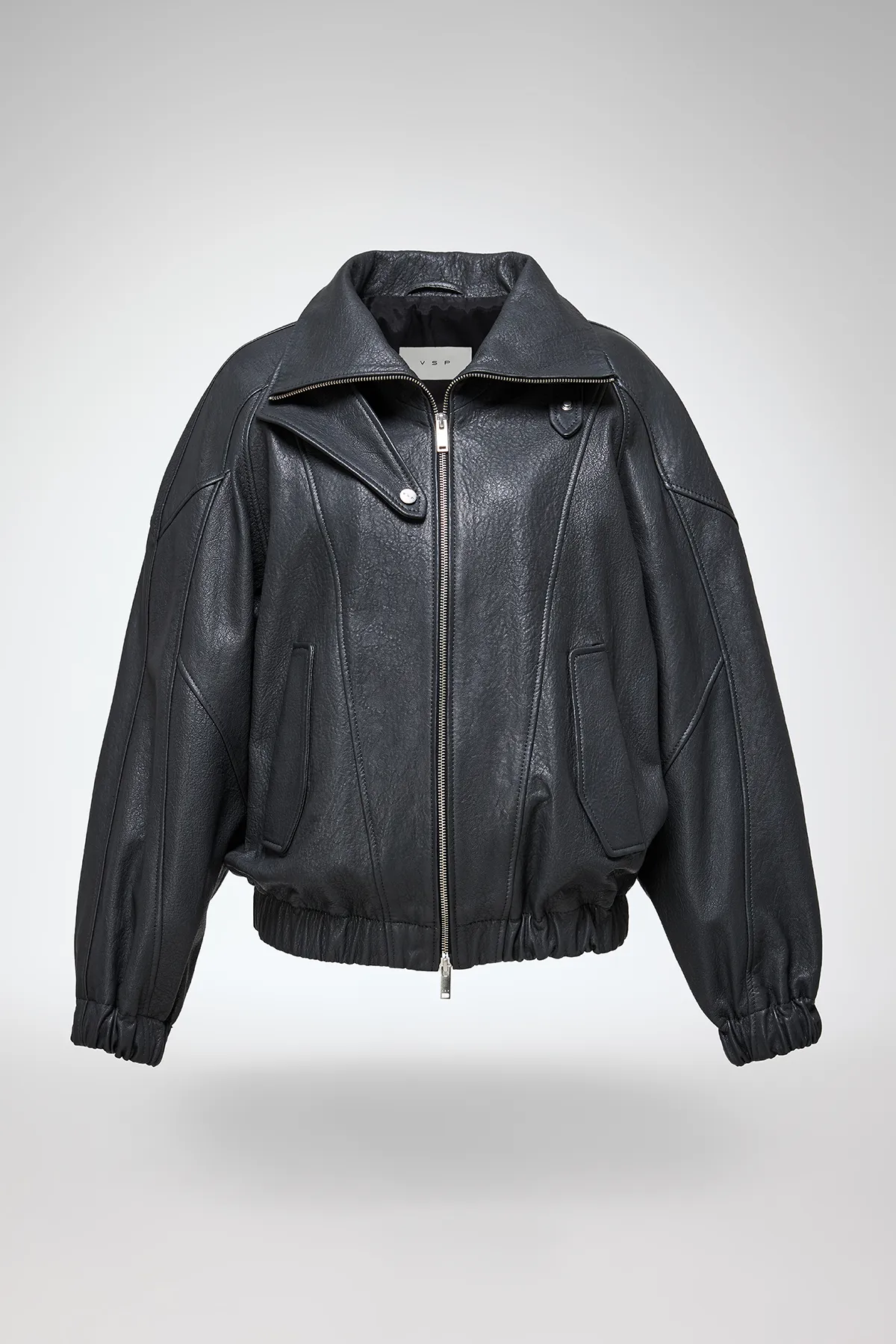 May - Anthracite Leather Jacket - Image 5