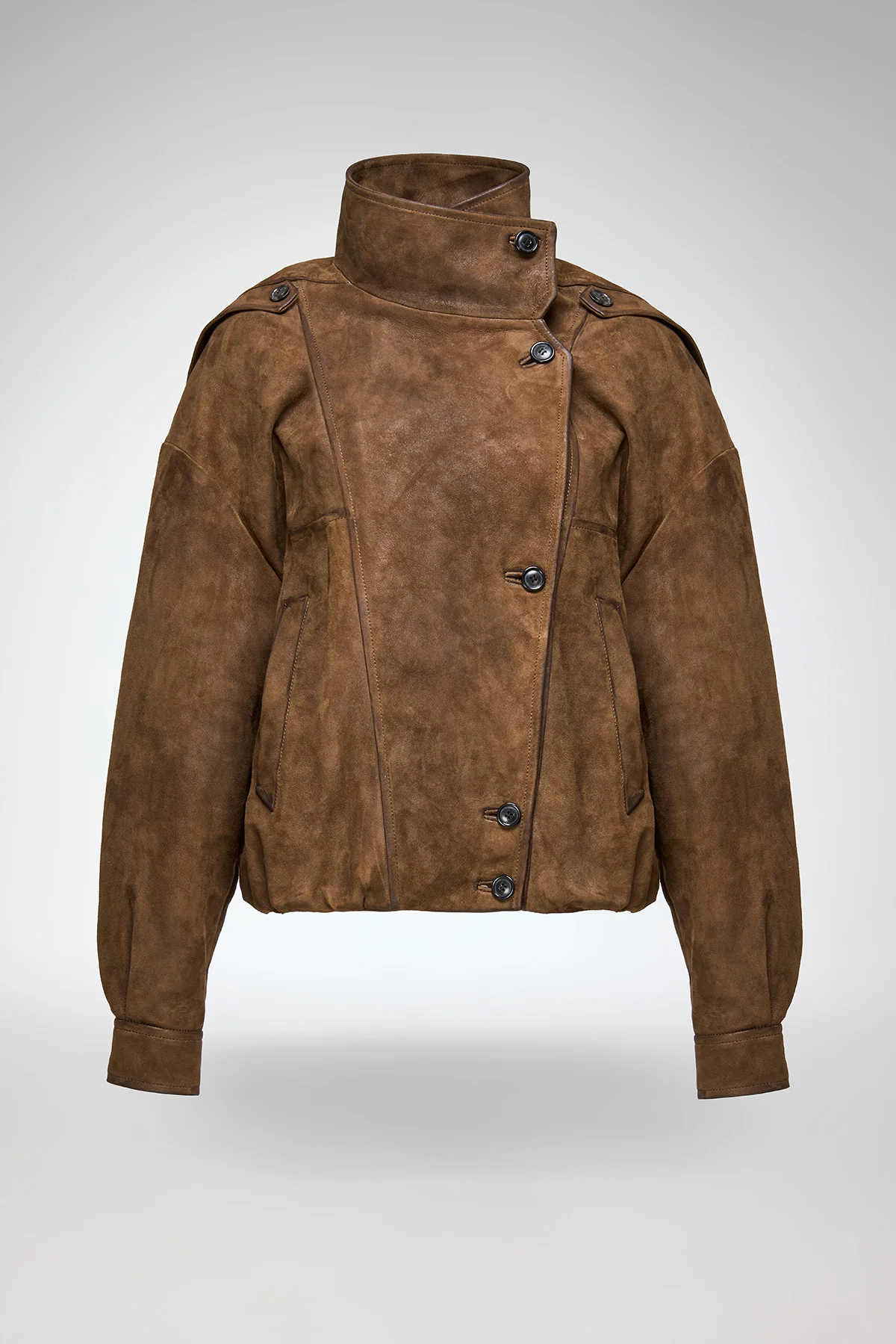 Maya - Olive Leather Jacket - Image 6