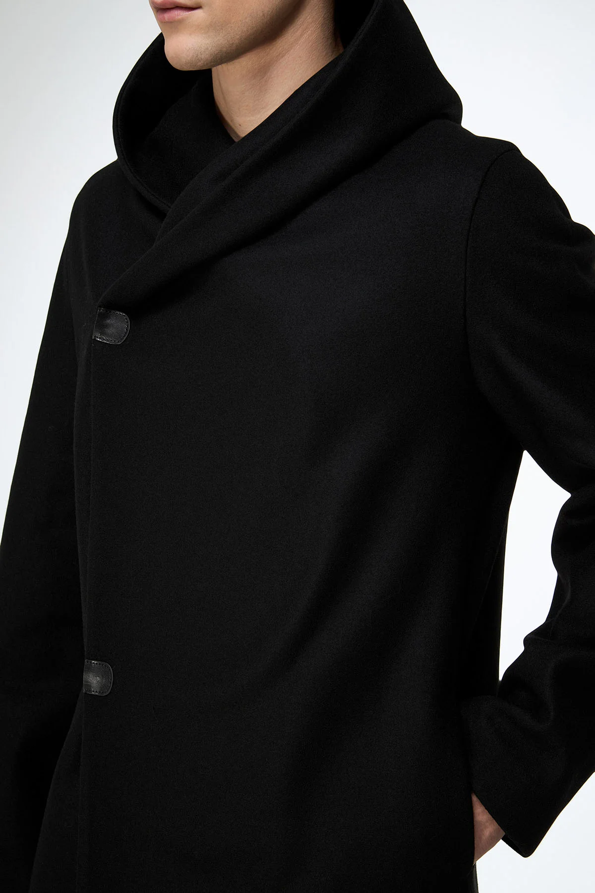 Noah - Black Wool Coat - Image 4