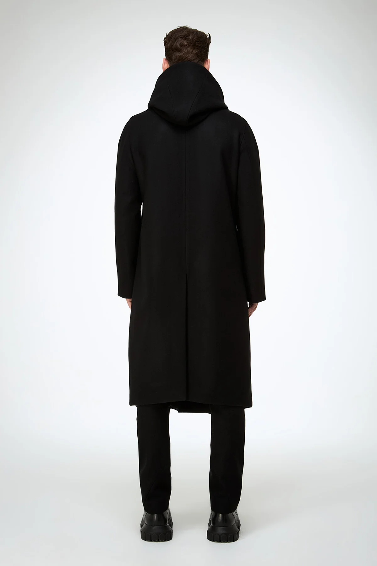 Noah - Black Wool Coat - Image 7