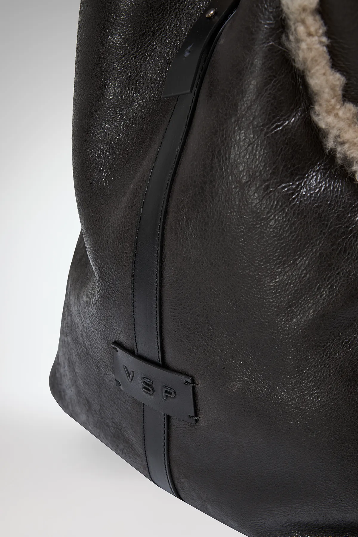 Oliva - Anthracite Leather Bag - Image 4