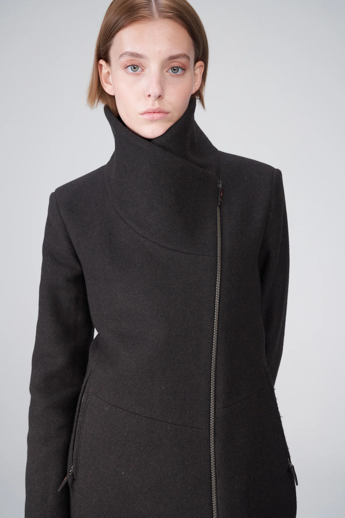 Pamelia - Brown Wool Coat - Image 5