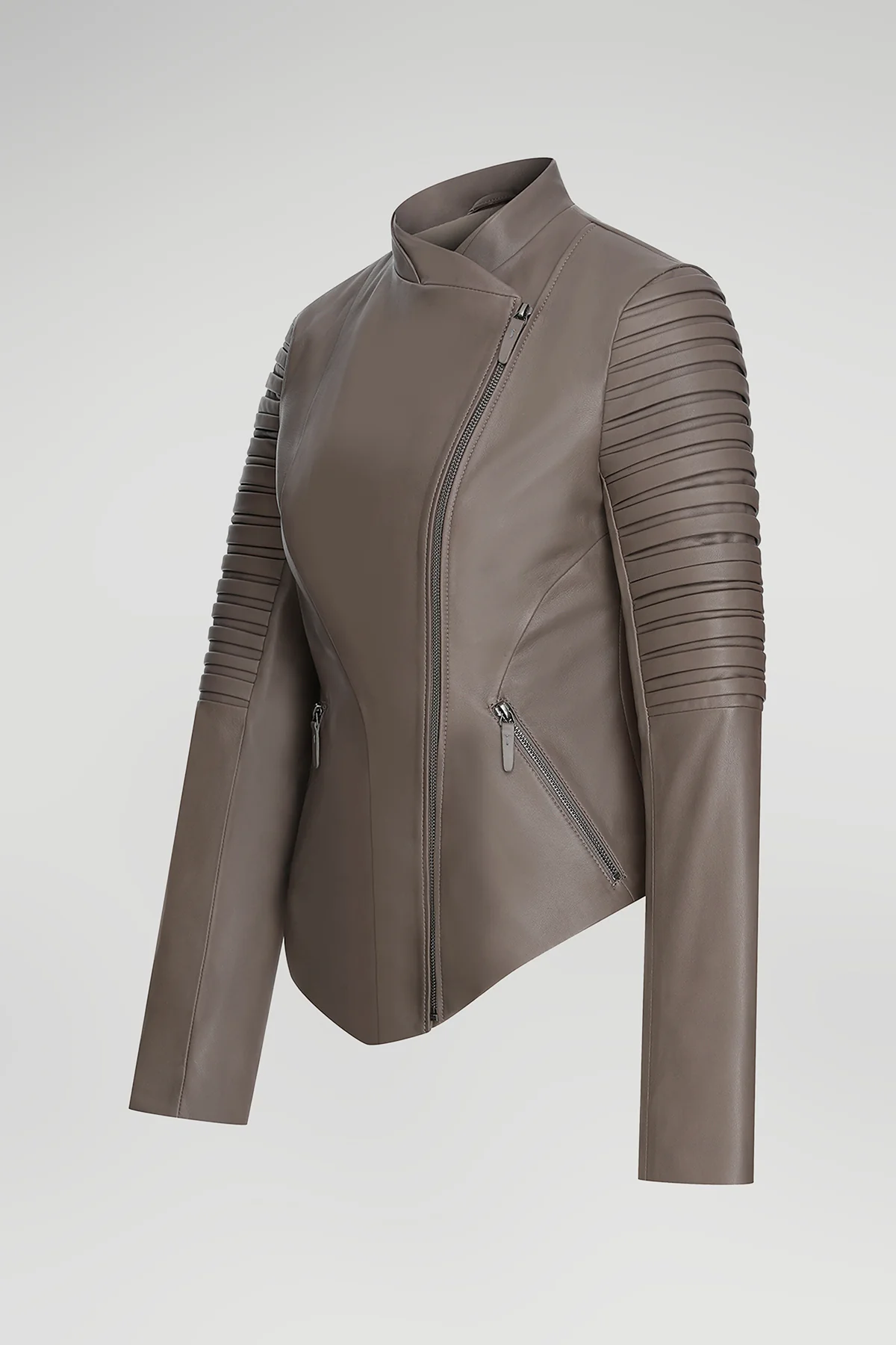 Roch - Nude Leather Jacket - Image 5