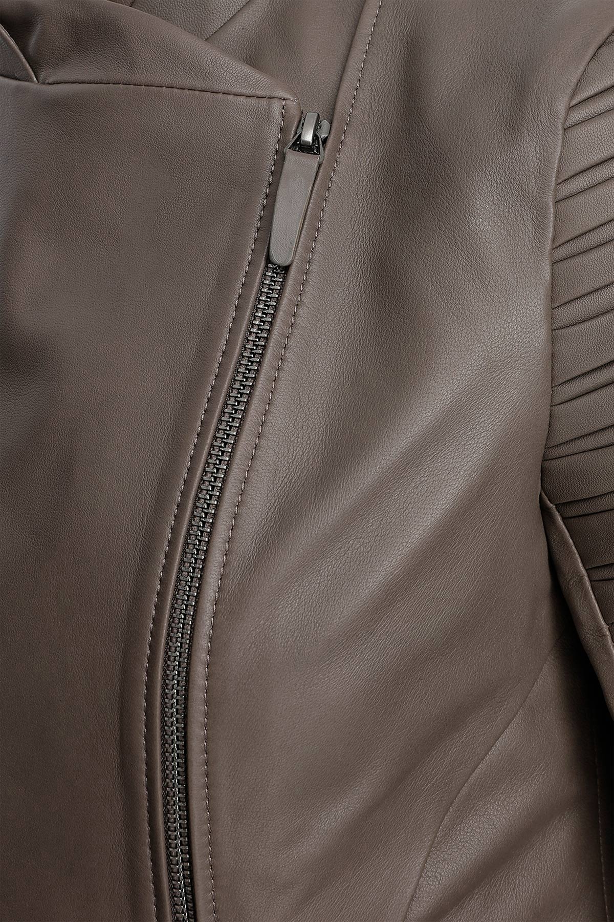 Roch - Nude Leather Jacket - Image 7