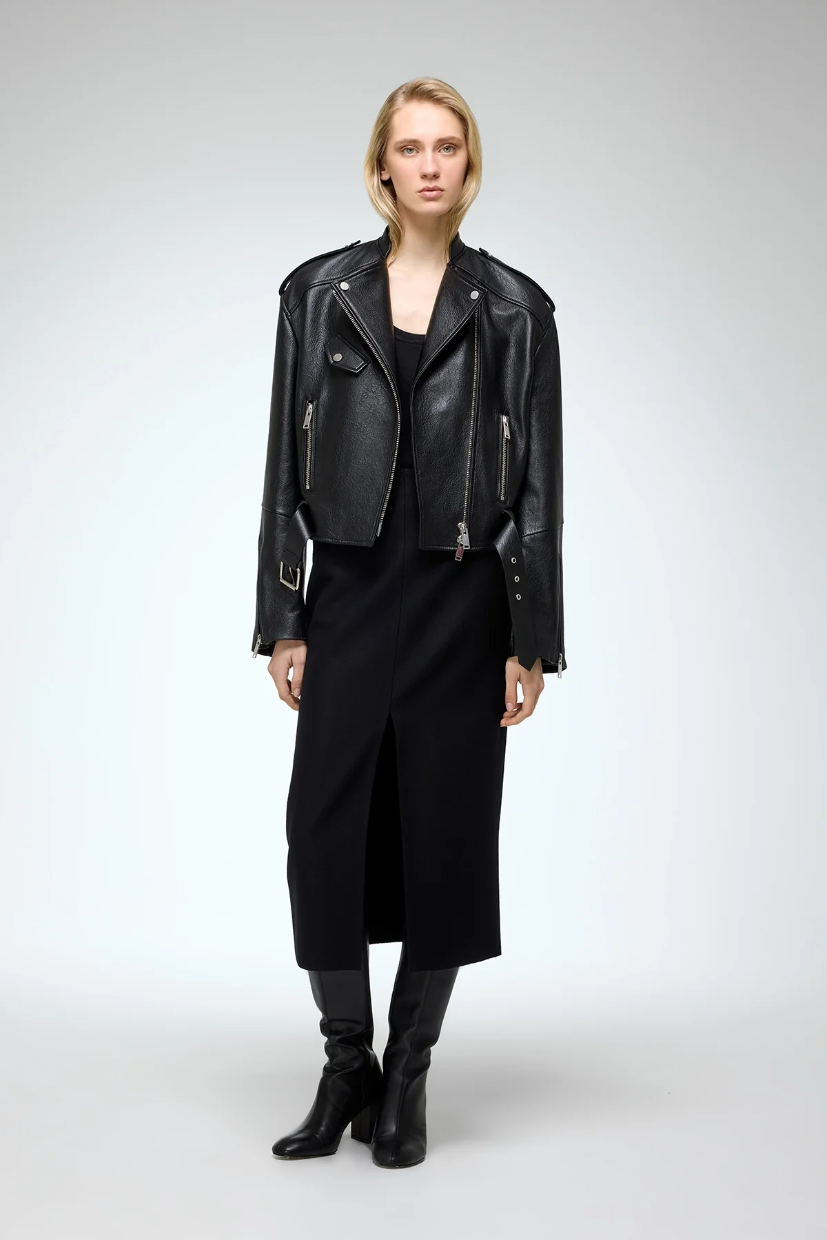 Ruby - Black Leather Jacket