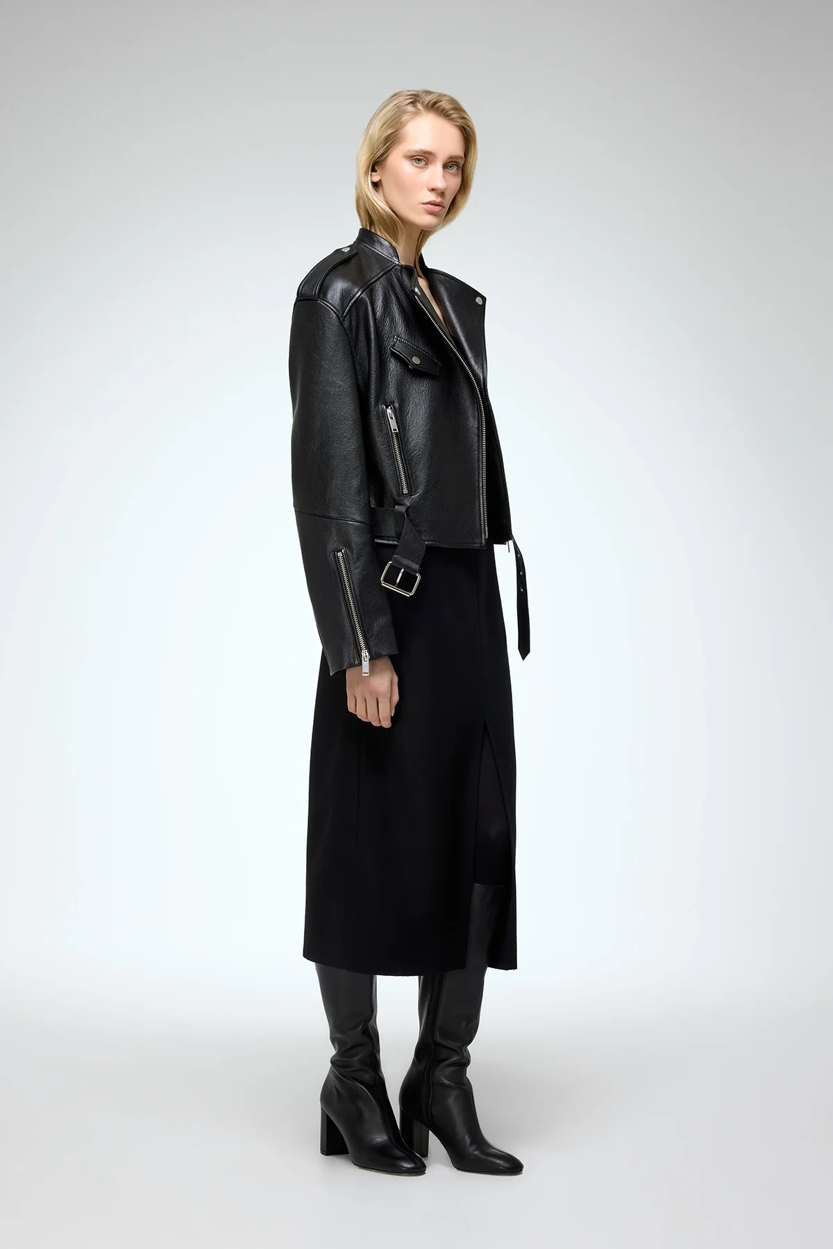 Ruby - Black Leather Jacket - Image 3