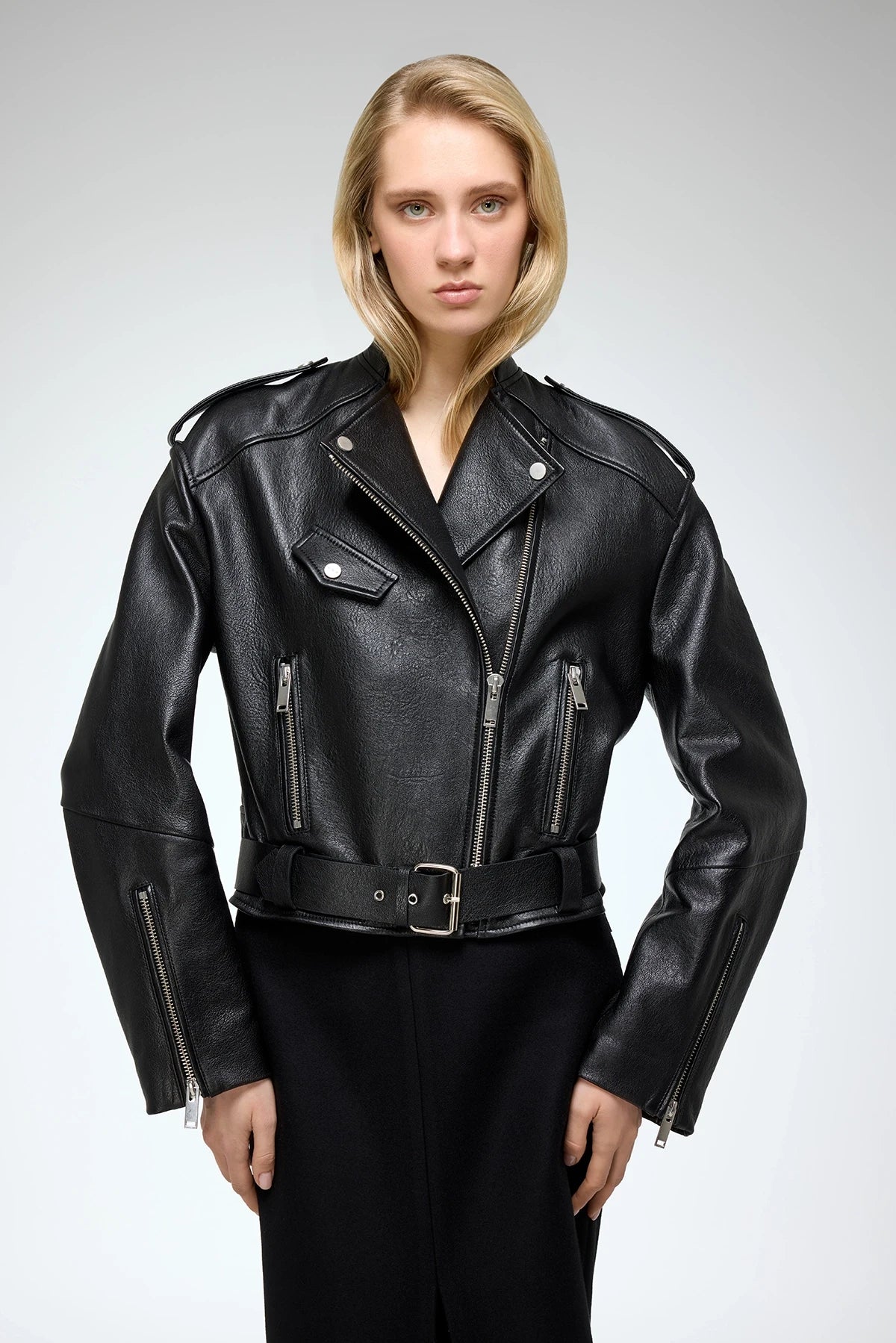 Ruby - Black Leather Jacket - Image 4