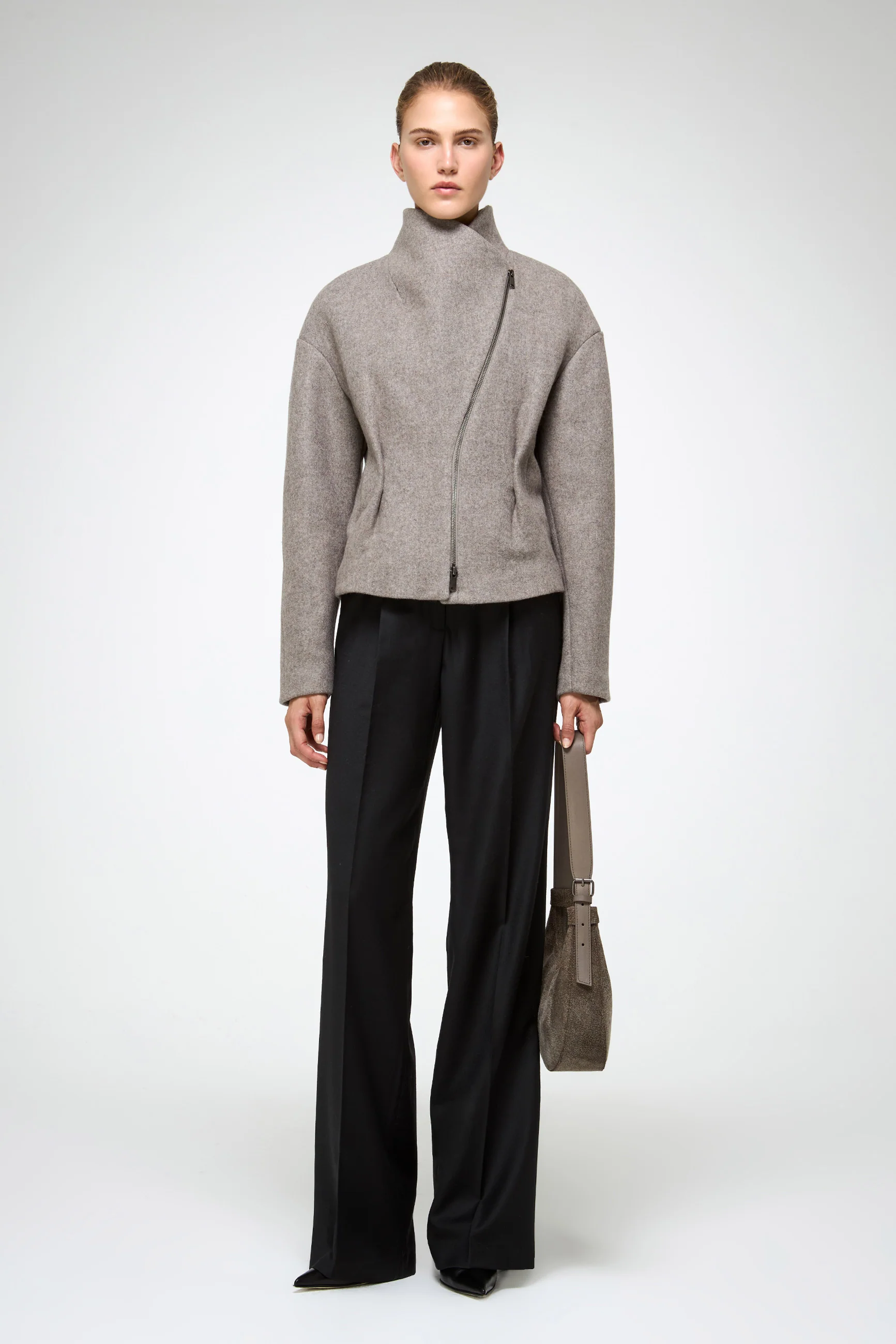 Sofia - Grey Wool Jacket - Image 4
