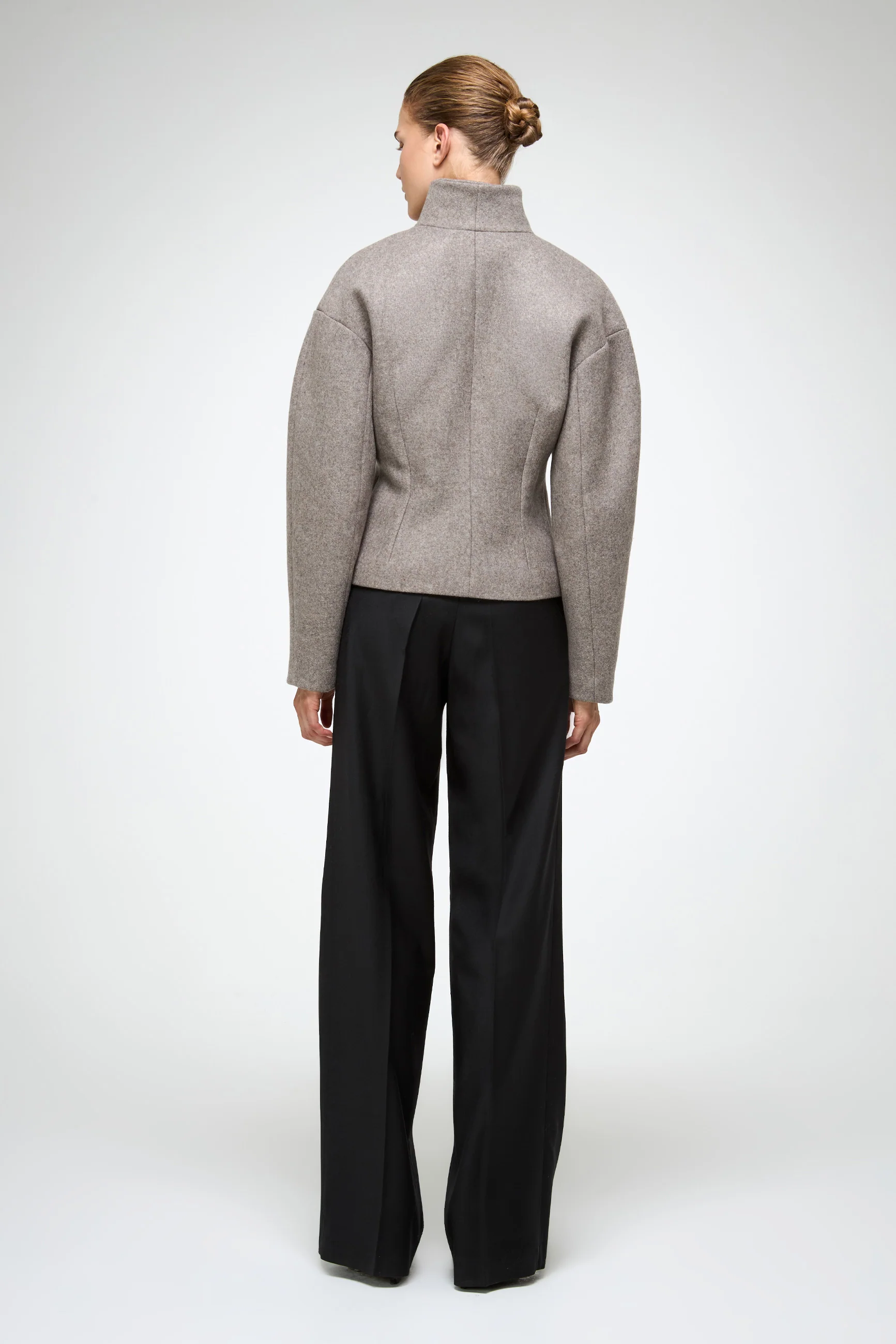 Sofia - Grey Wool Jacket - Image 6