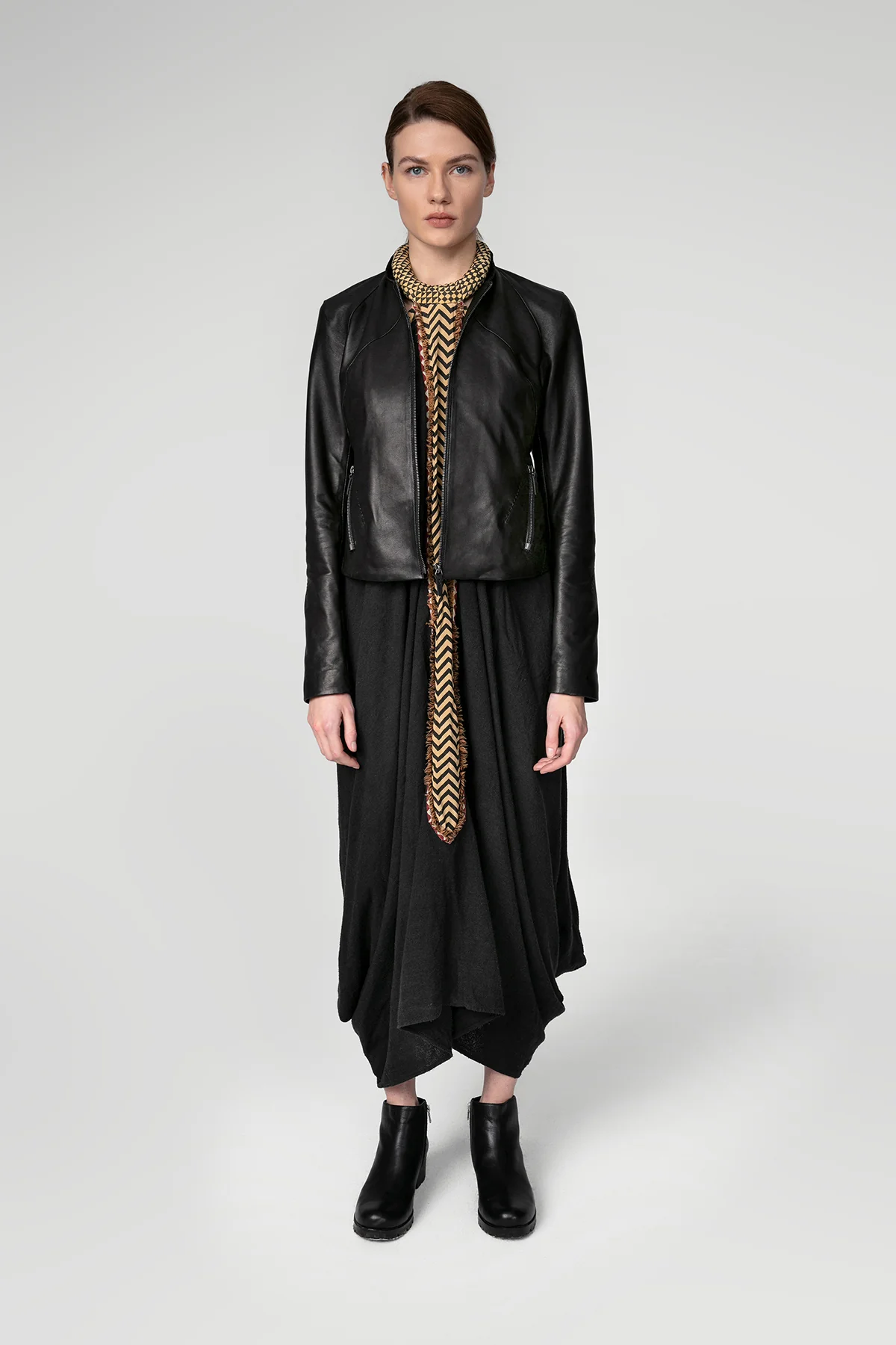 Sun - Black Leather Jacket - Image 3