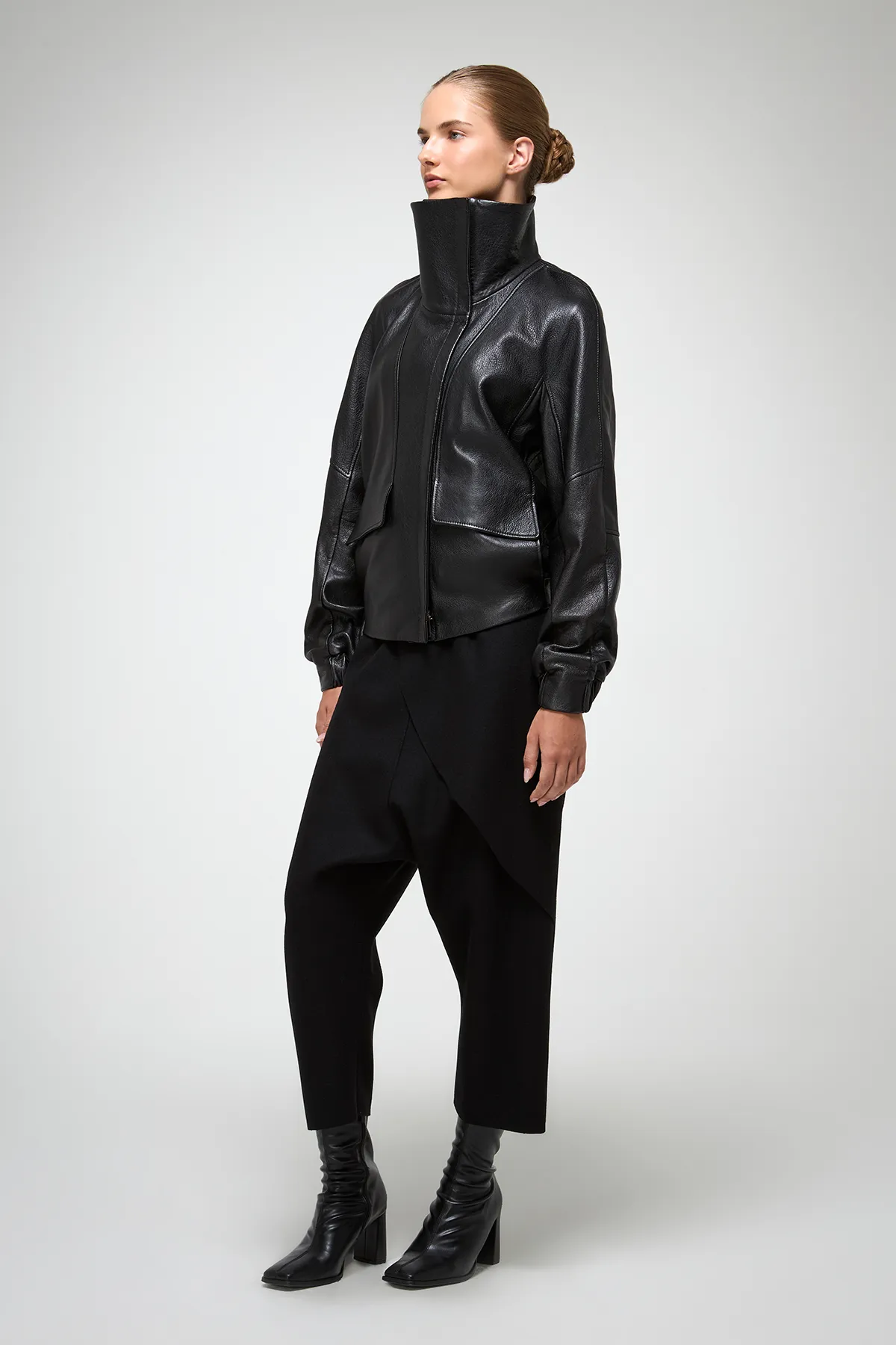 Titiana - Black Leather Jacket - Image 4