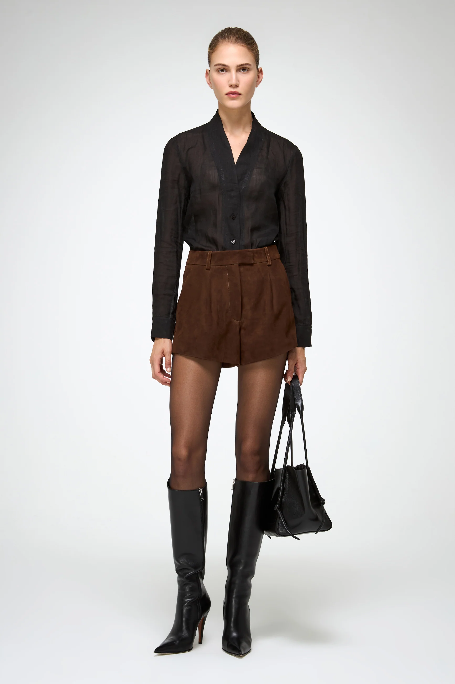Colette - Tobacco Leather Short