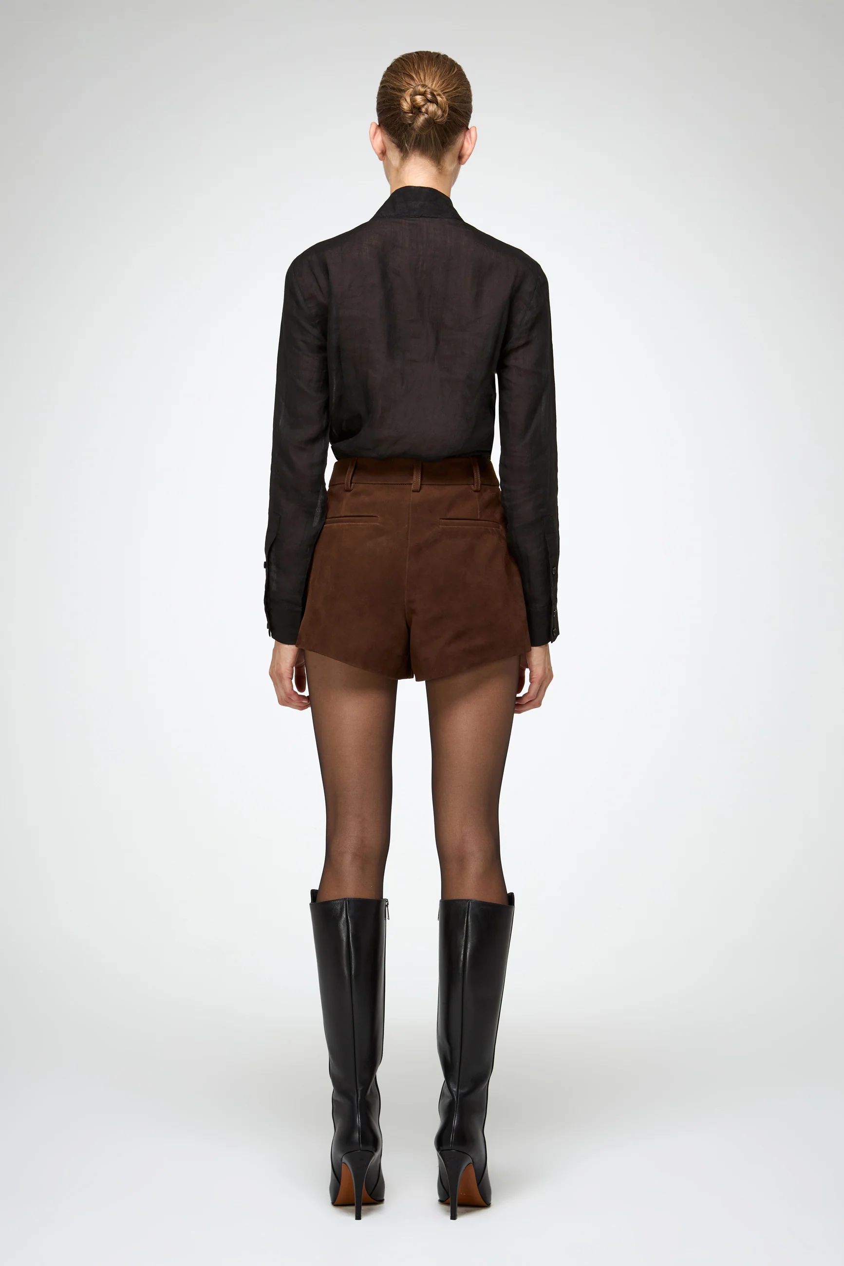 Colette - Tobacco Leather Short - Image 6