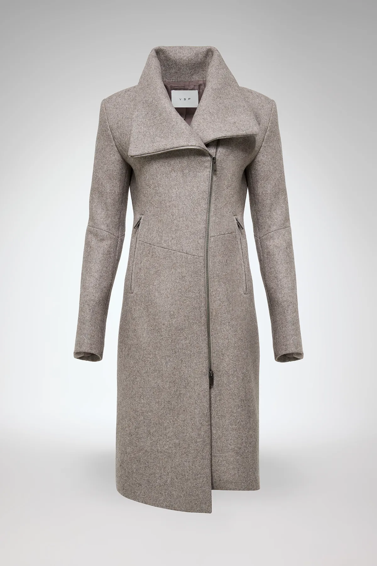 Vilma - Grey Wool Coat - Image 6