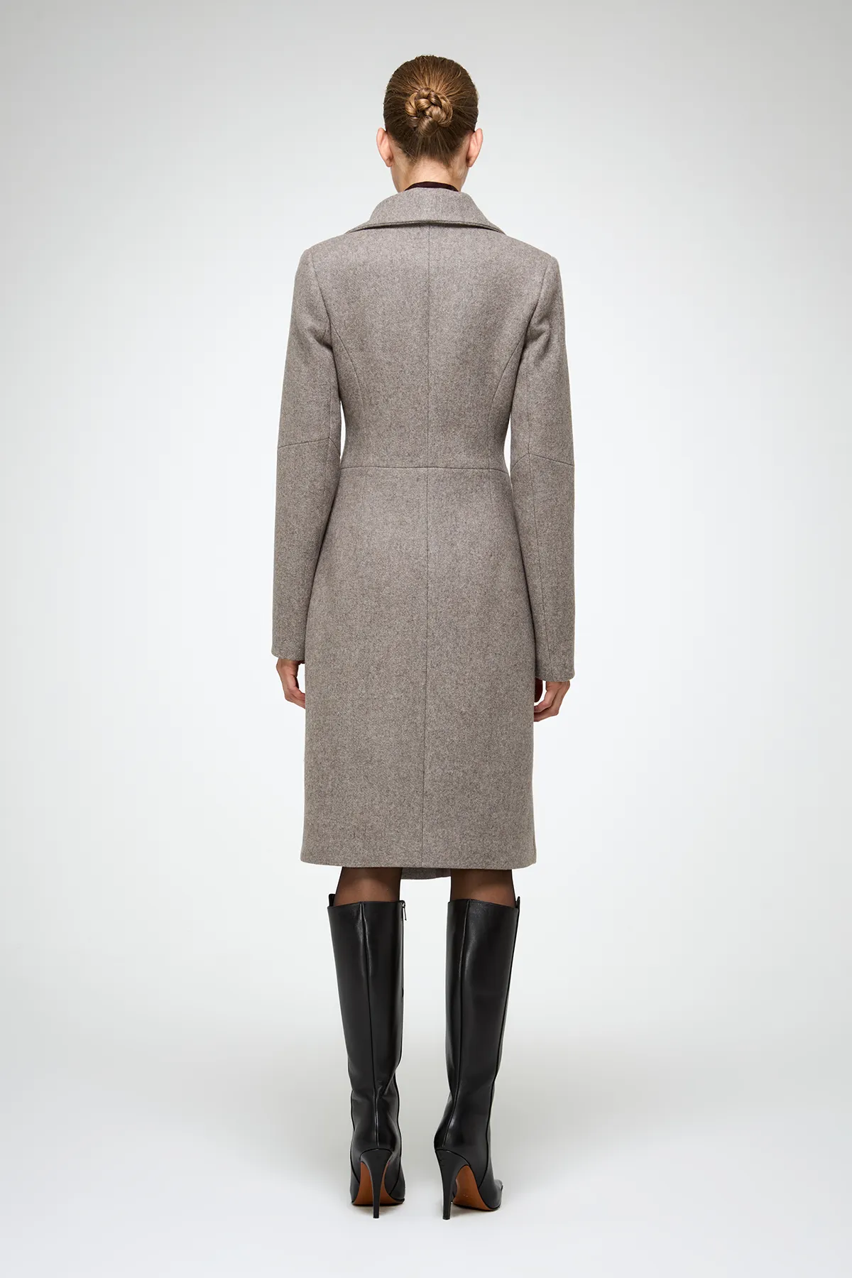 Vilma - Grey Wool Coat - Image 7
