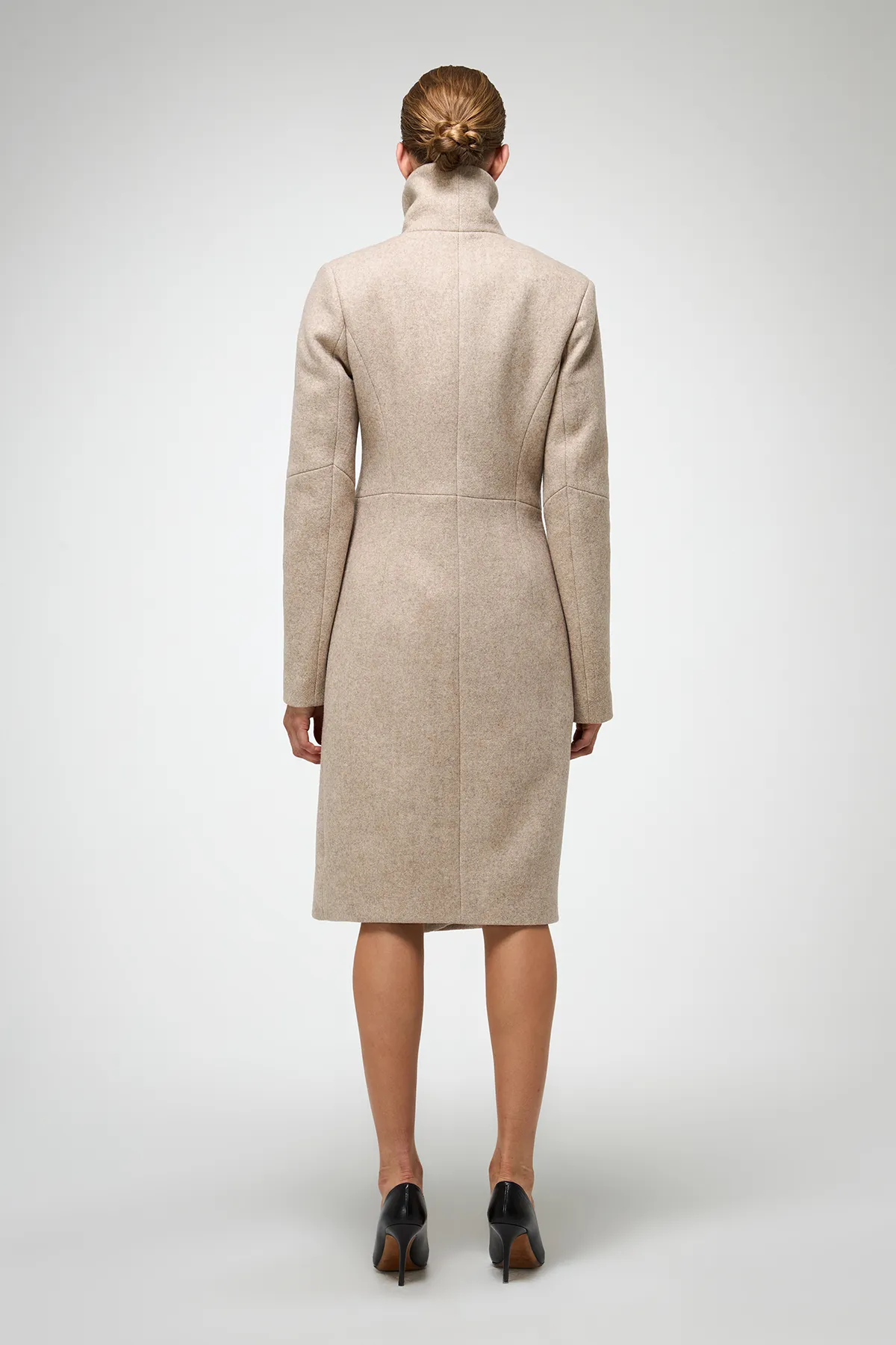 Vilma - Latte Wool Coat - Image 7